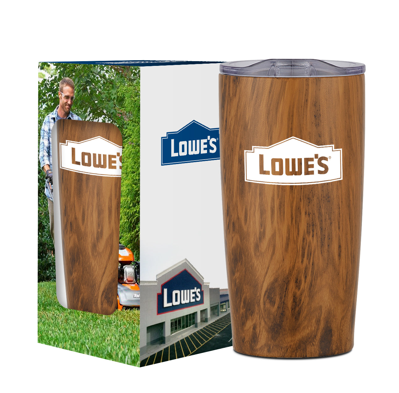 20 Oz. Woodtone Himalayan Tumbler With Custom Window Box grouped