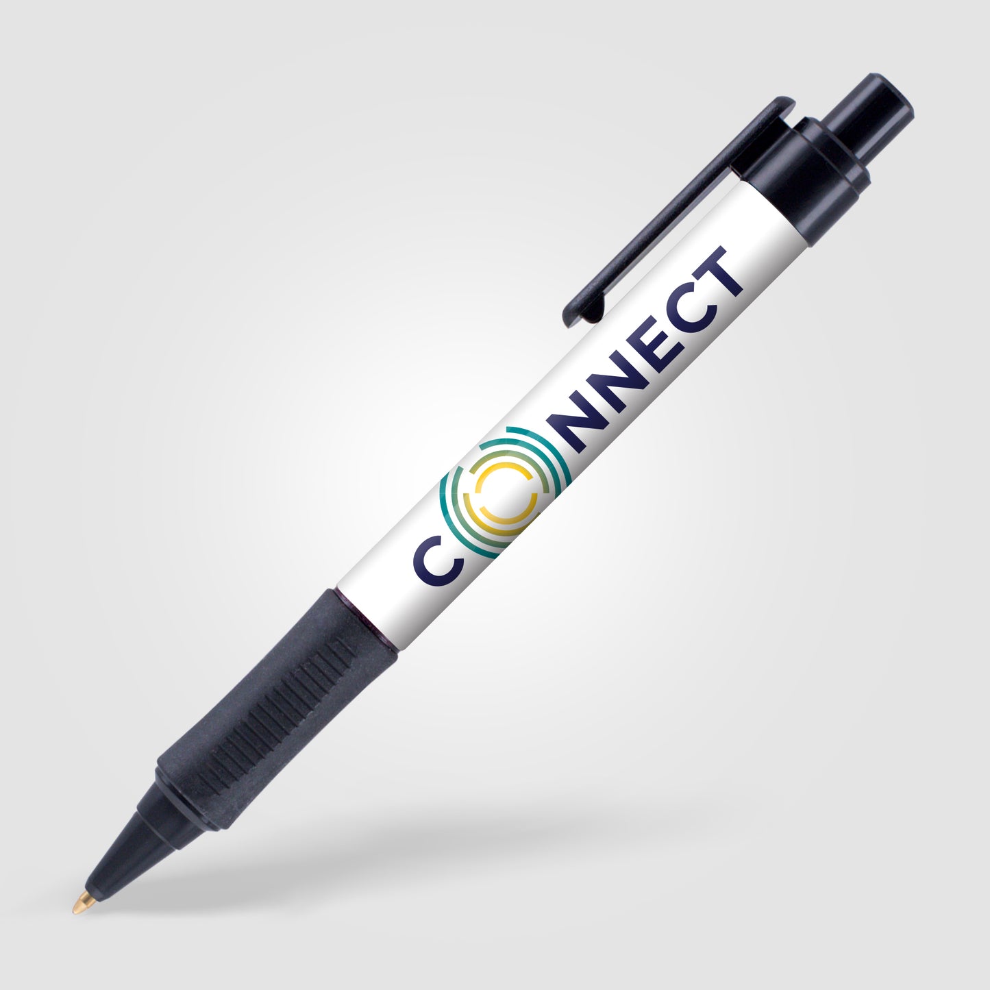 White (Barrel) Grip Write Pen