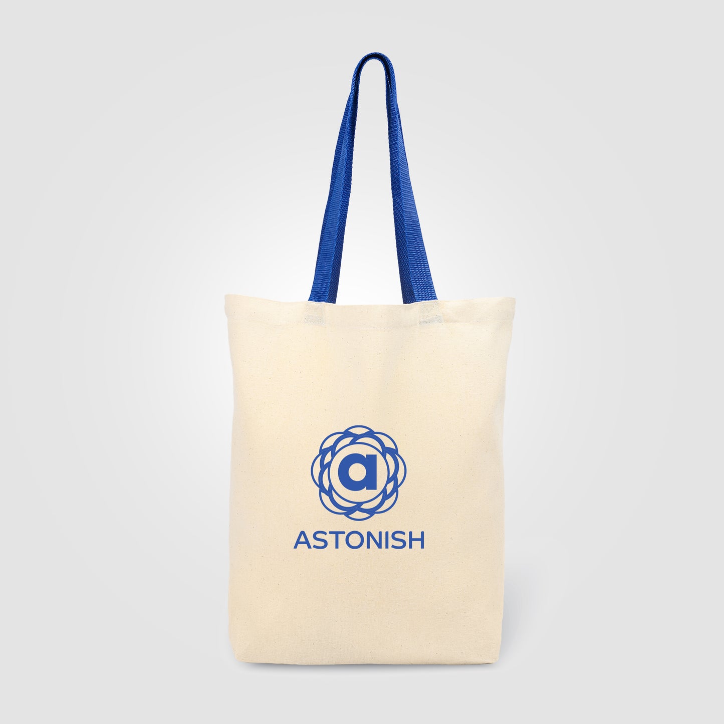 Dark Blue (Handle) Sumatra - 10 oz. Cotton Canvas Tote Bag