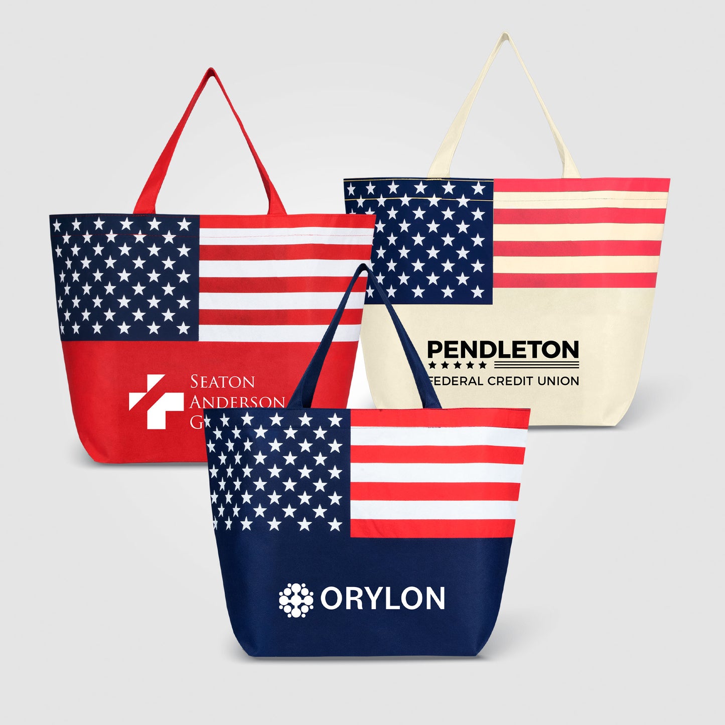Assorted (Product) American Flag Non-Woven Tote Bag