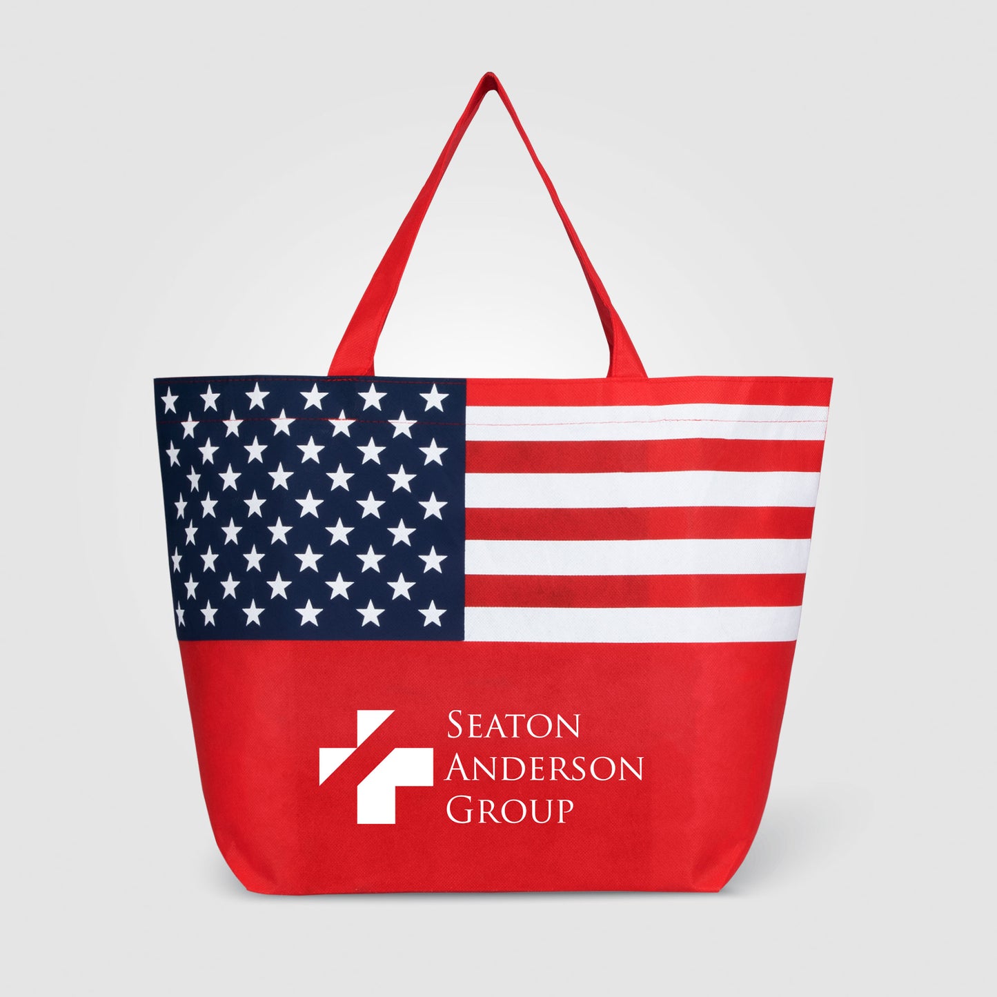 Red (Product) American Flag Non-Woven Tote Bag