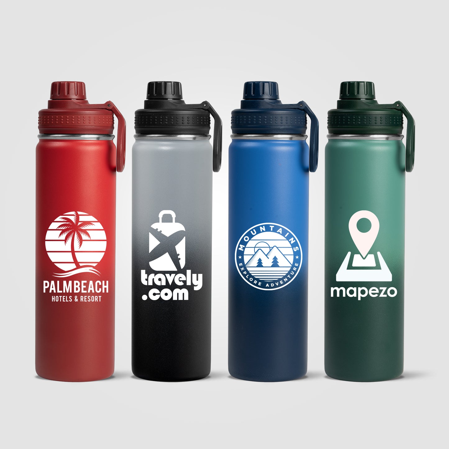 Alaska Ombre - 24 oz. Stainless Steel Double Wall Water Bottle grouped