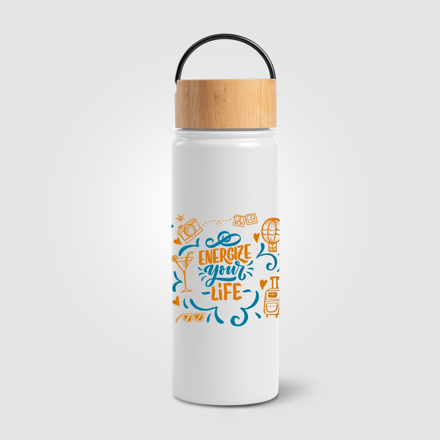 Brown (Lid) Reborn - 18 oz. Double Wall Stainless Steel Bottle