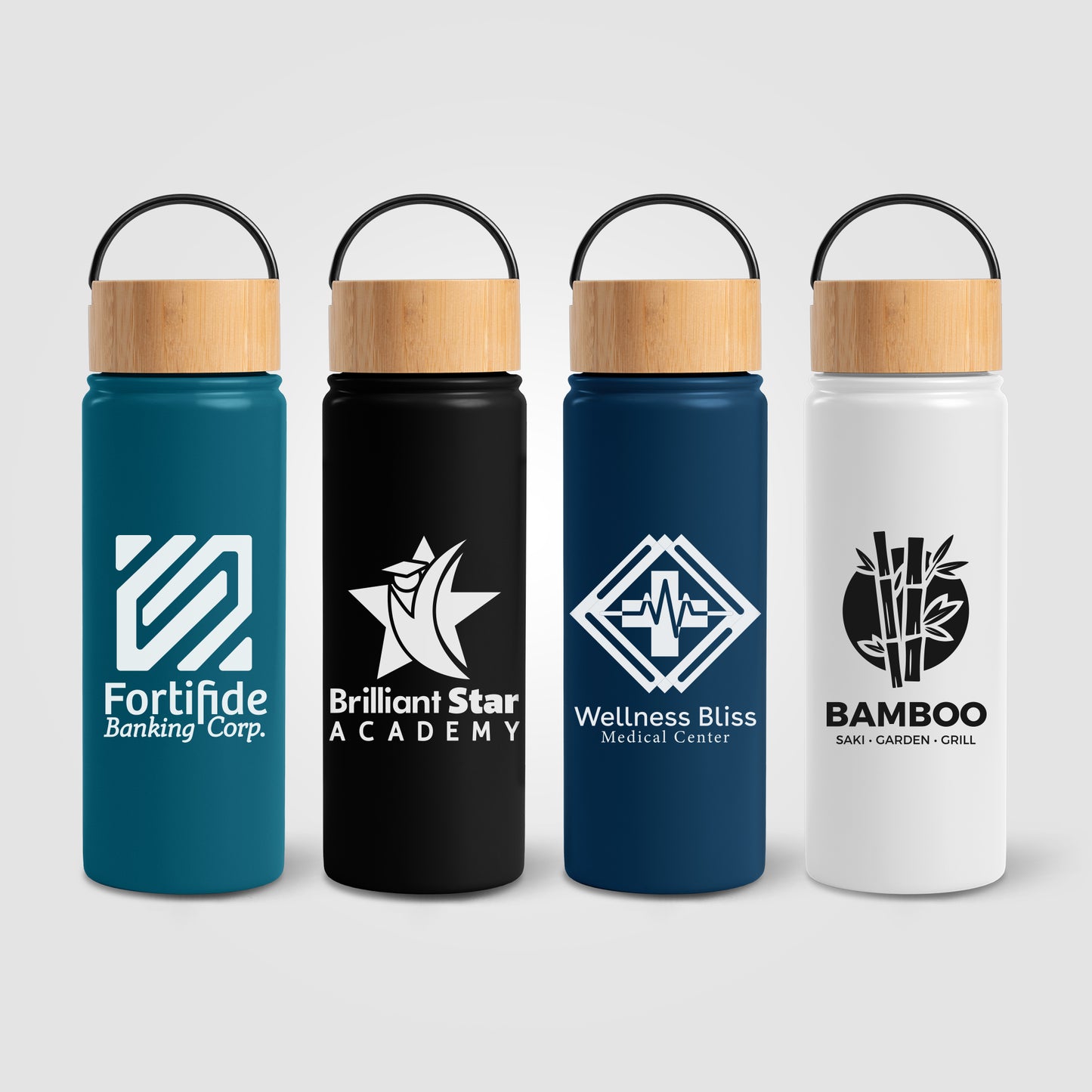 Reborn - 18 oz. Double Wall Stainless Steel Bottle grouped