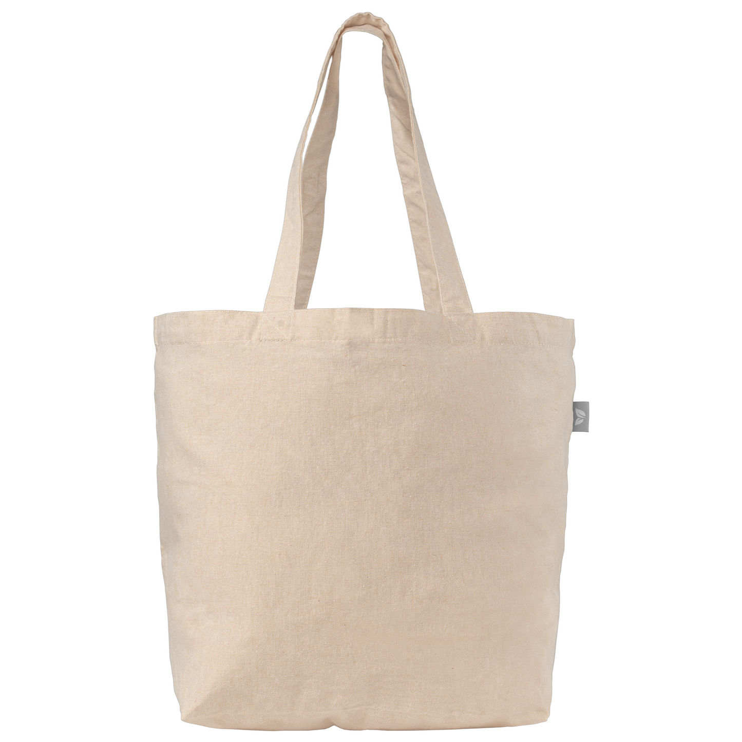 Beige (Product) Budget Shopper Tote - 5 oz. Recycled Cotton Blend plain