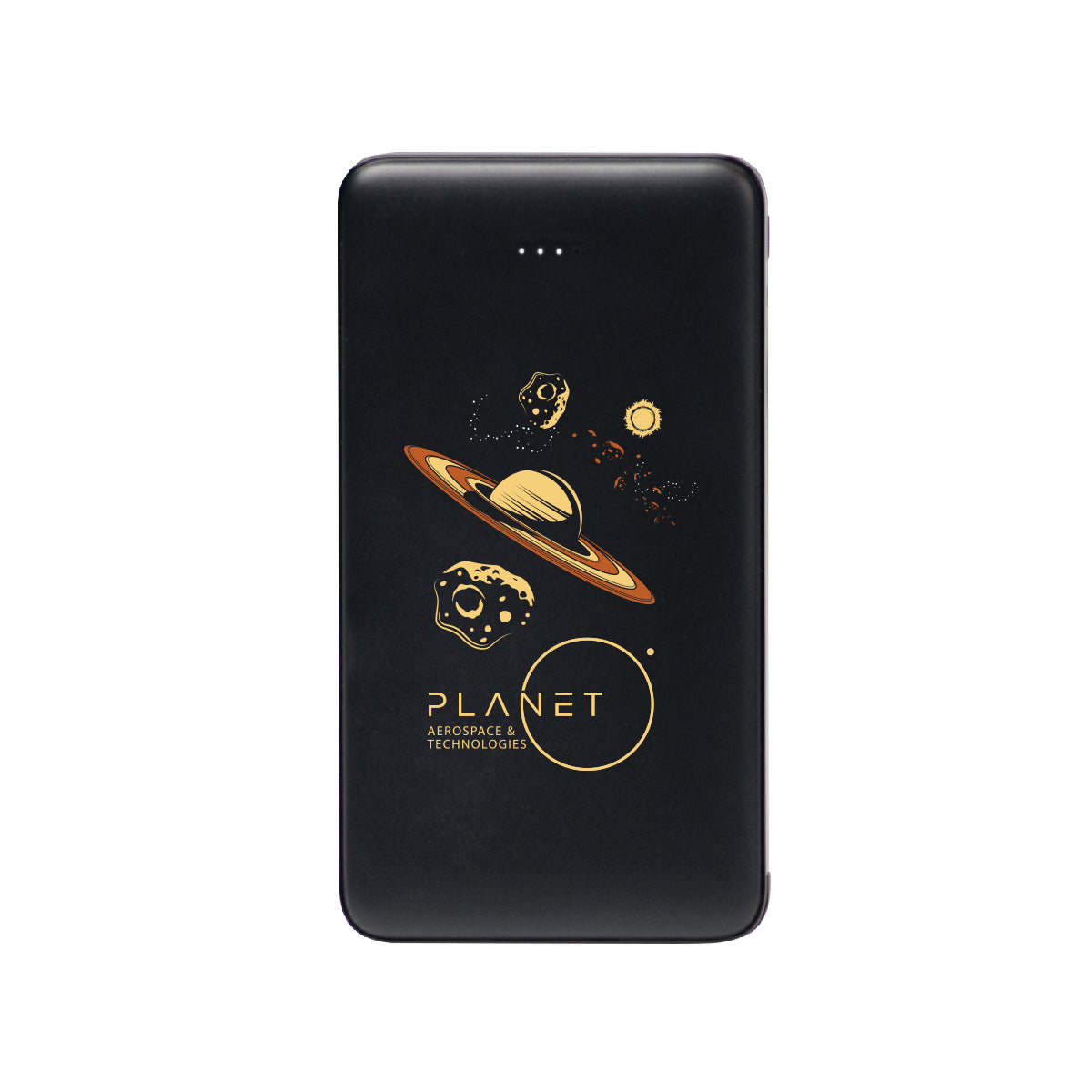 BLACK 10,000 mAh Power Bank With Integrated Cables grouped