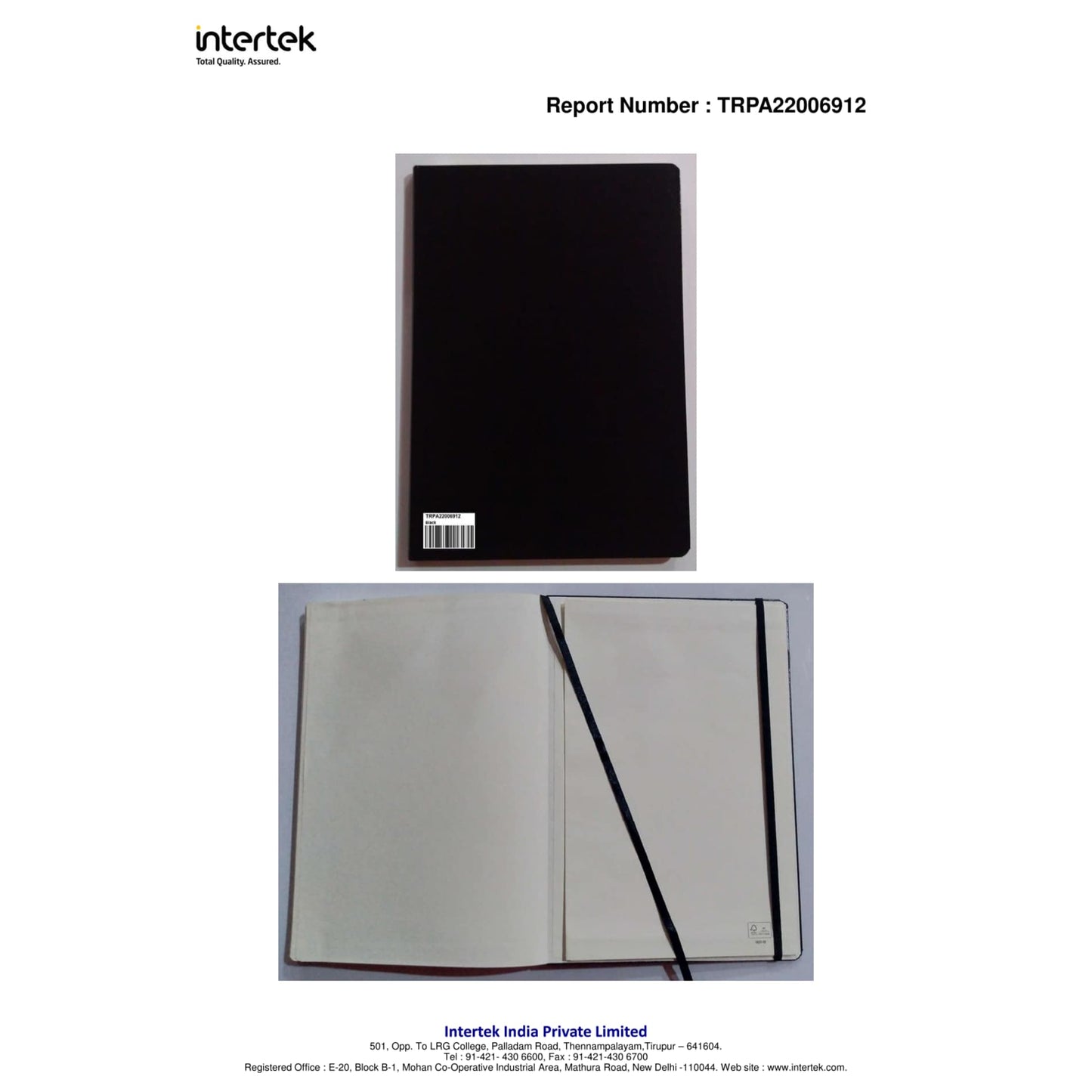 Black 8" x 11.5" FSC® Mix Ambassador Large Journal