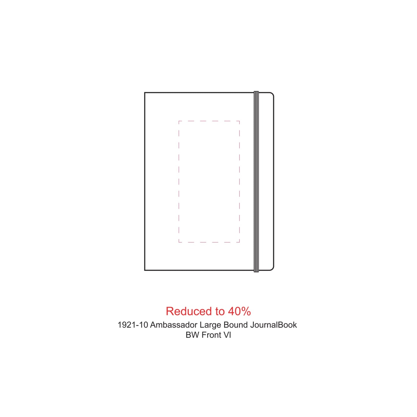 Black 8" x 11.5" FSC® Mix Ambassador Large Journal