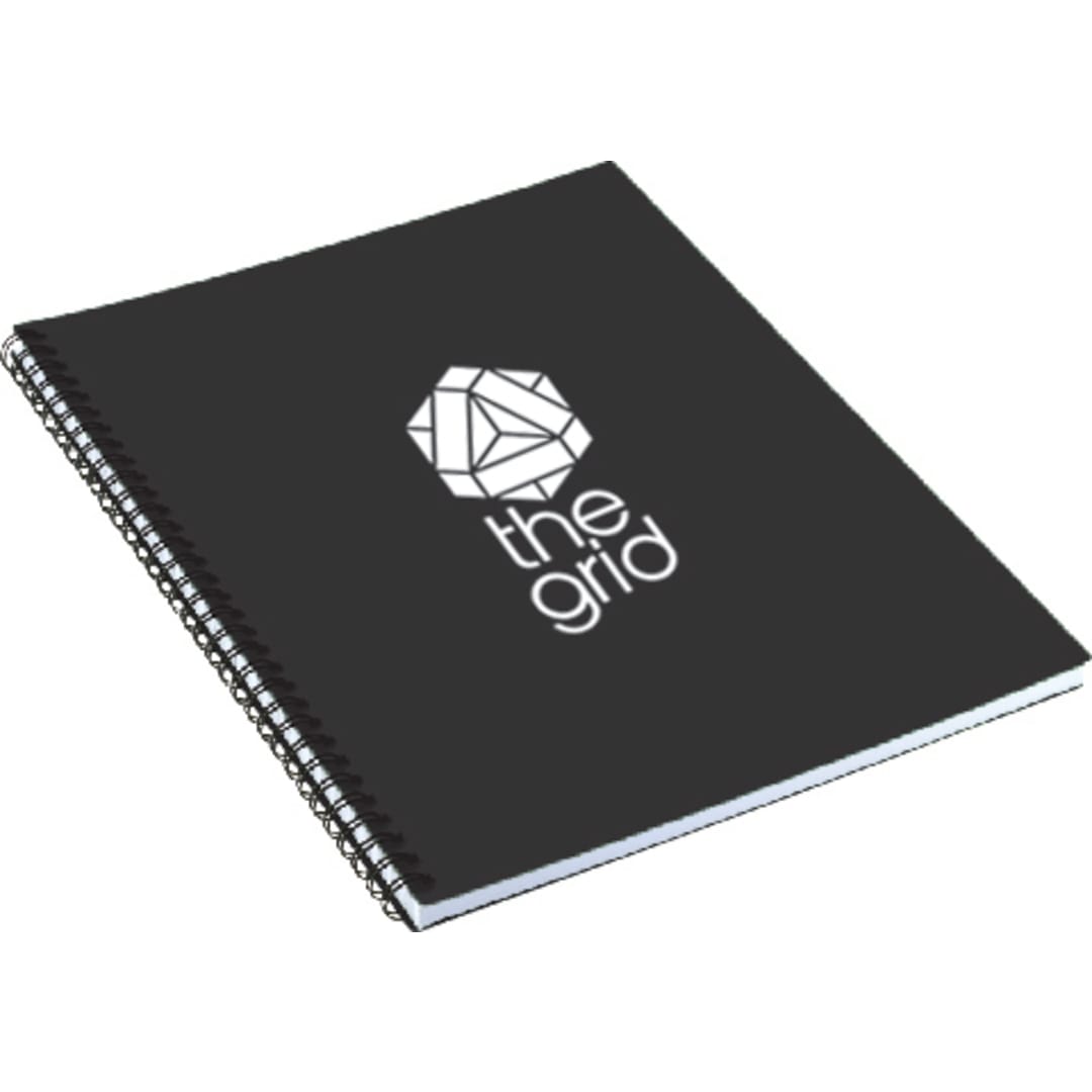 Black 8.5" x 11" FSC® Mix Lg Business Spiral Notebook