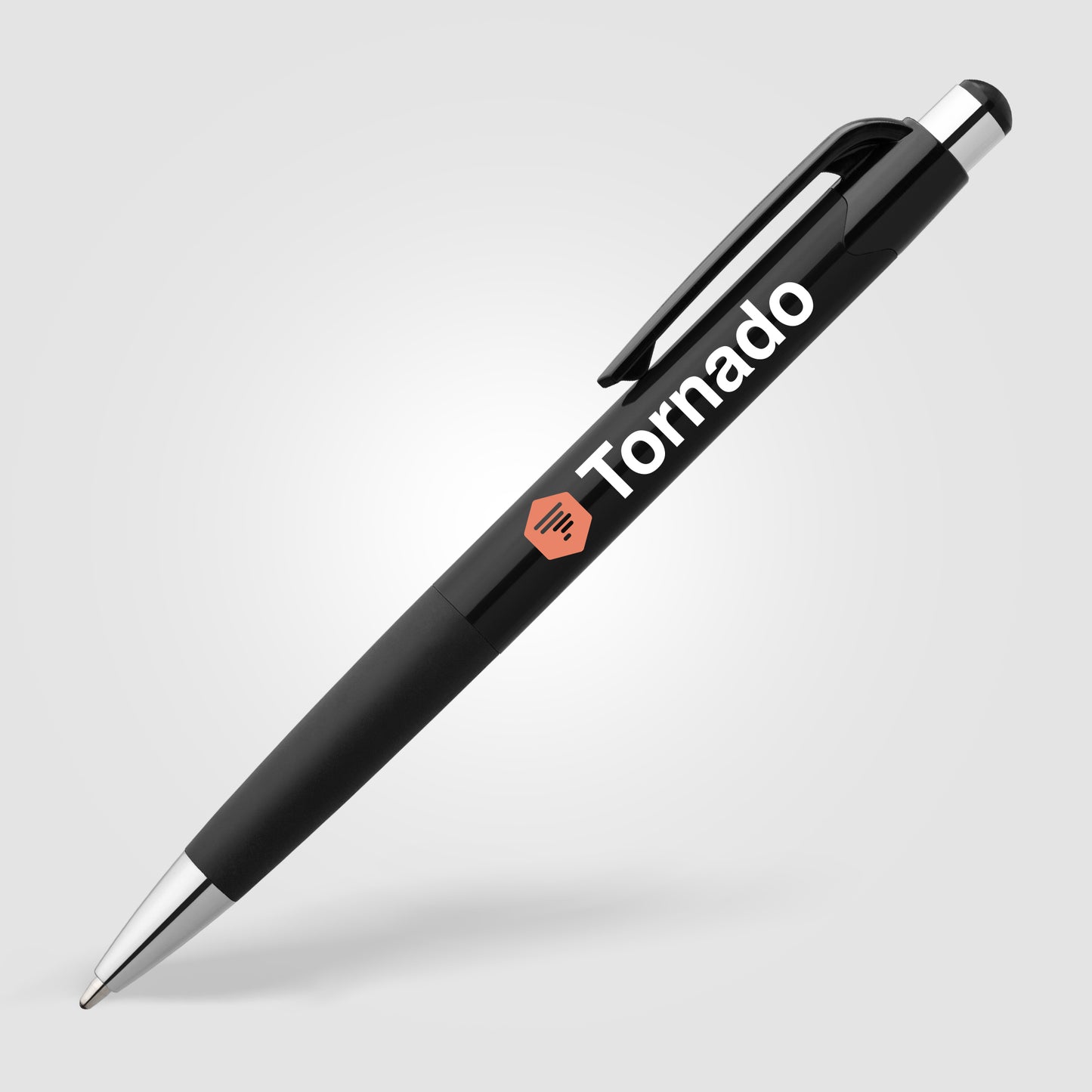 Black (Barrel) Smoothy Plastic Solid Pen
