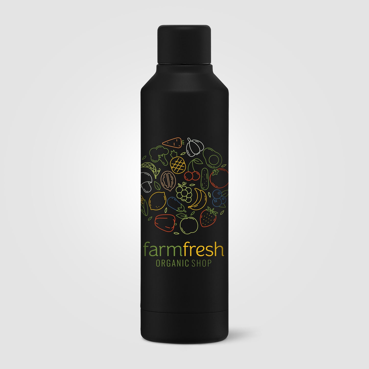 Black (Lid) Olympus - 17 oz. Double Wall Copper-Lined Stainless Steel Bottle with Twist Lid