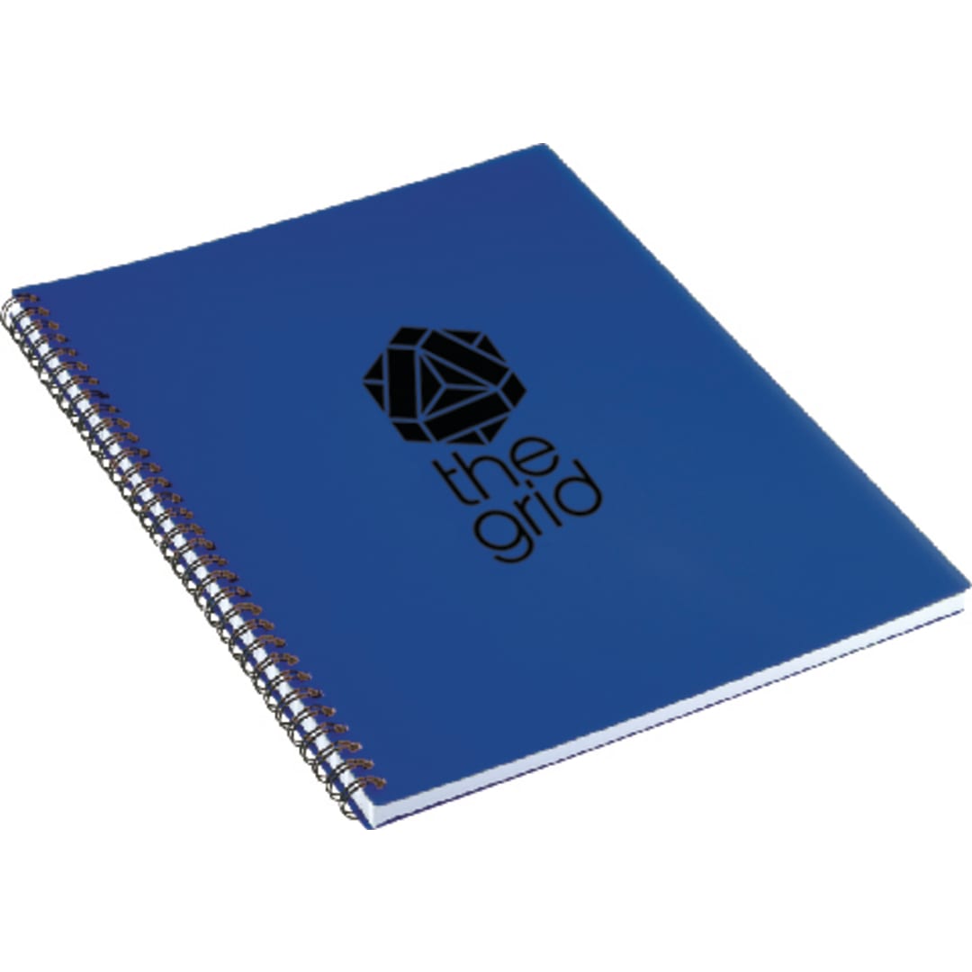 Blue 8.5" x 11" FSC® Mix Lg Business Spiral Notebook