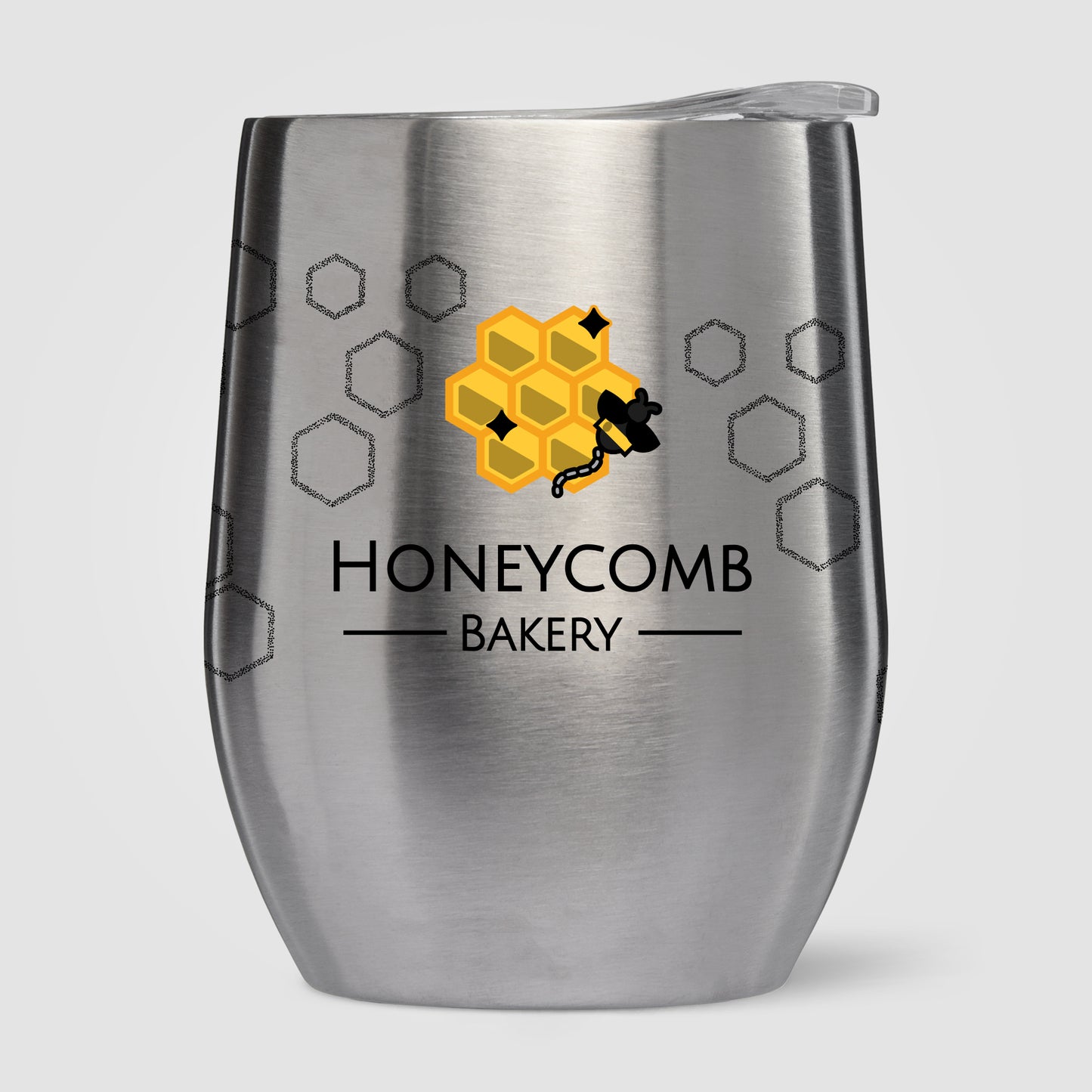 Clear (Lid) Escape - 11 oz. Double-Wall Stainless Wine Cup