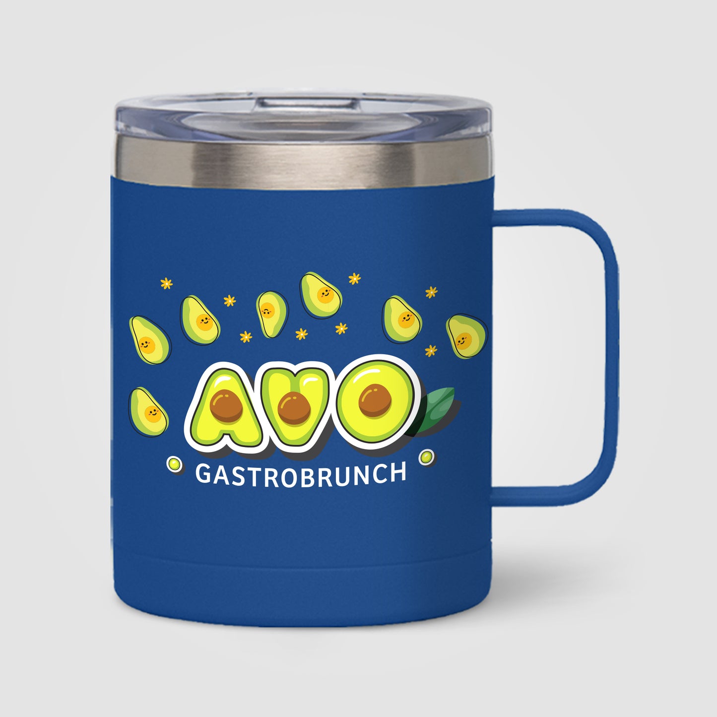 Clear (Lid) Glamping - 14 oz. Double-Wall Stainless Mug