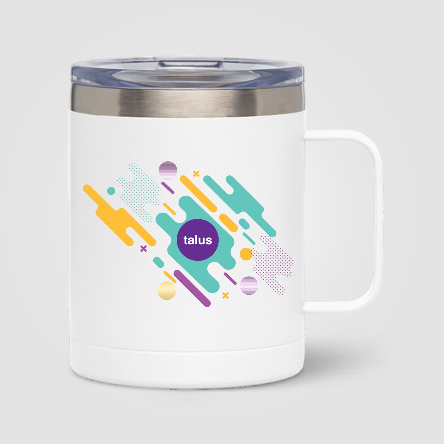 Clear (Lid) Glamping - 14 oz. Double-Wall Stainless Mug