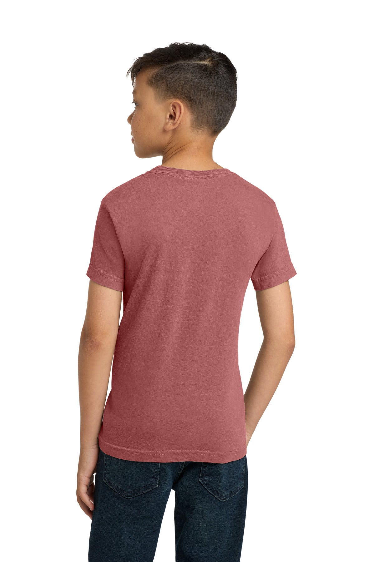 Crimson COMFORT COLORS Youth Heavyweight Ring Spun Tee. 9018
