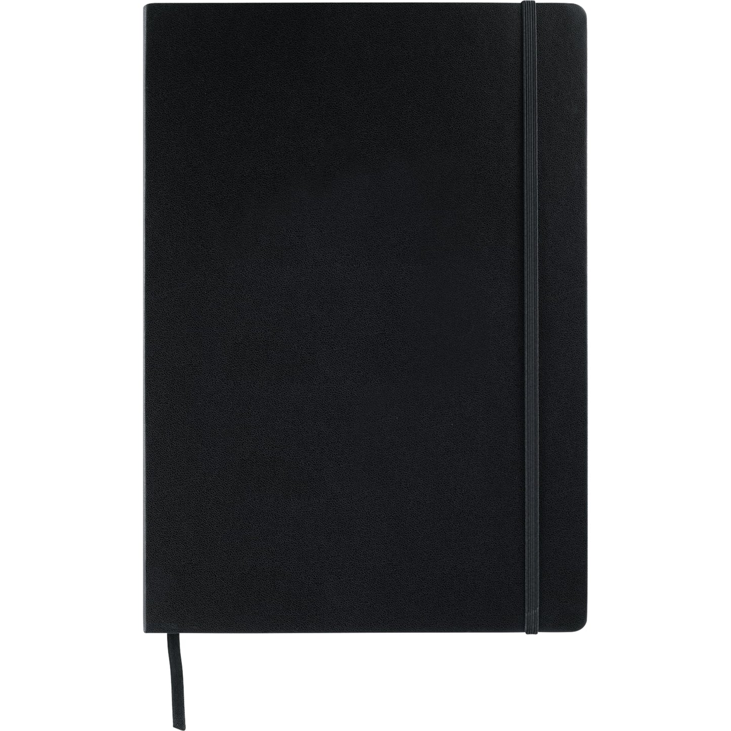 Front View of Black 8" x 11.5" FSC® Mix Ambassador Large Journal plain