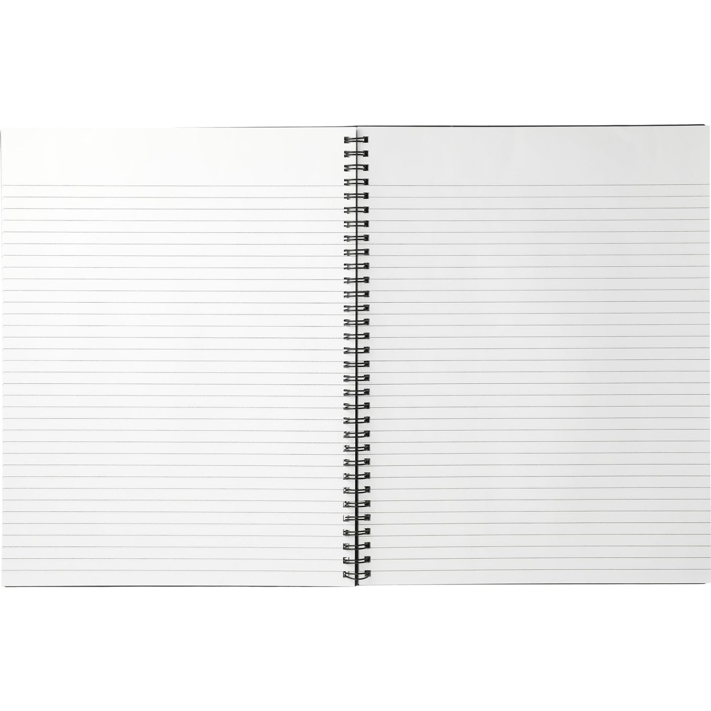 Front View of Black 8.5" x 11" FSC® Mix Lg Business Spiral Notebook