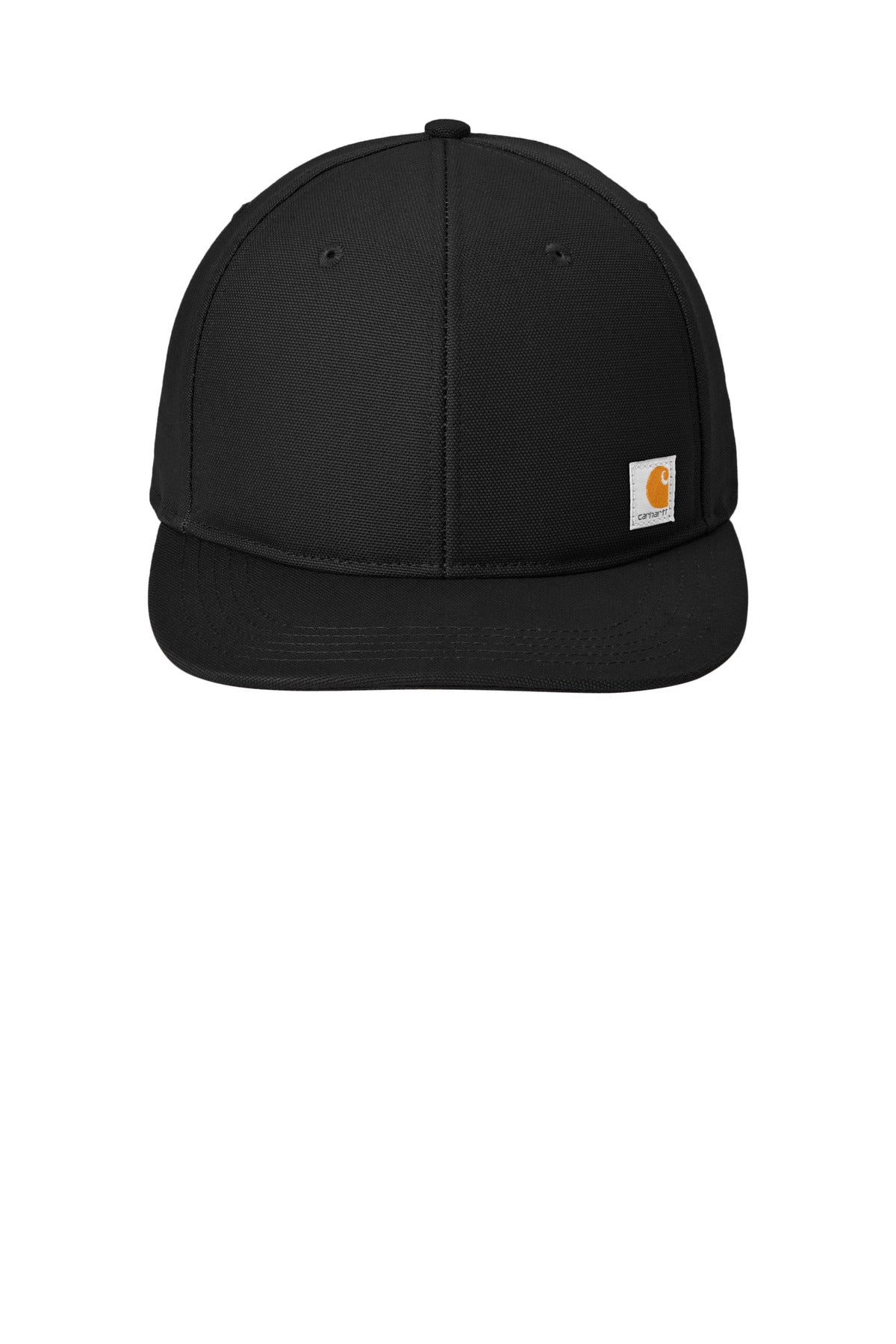Front View of Black Carhartt Ashland Cap. CT106665