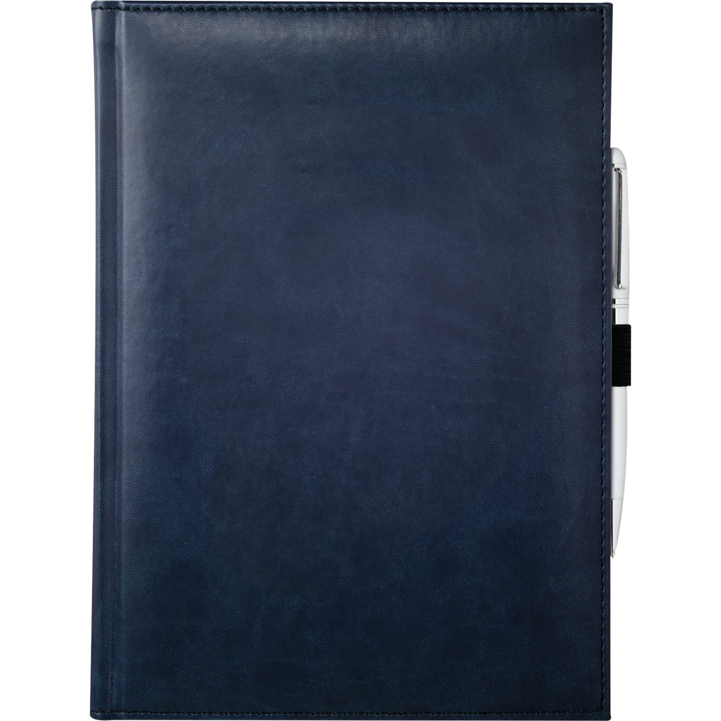 Front View of Blue 7" x 10" FSC® Mix Pedova™ Large Bound Journal plain