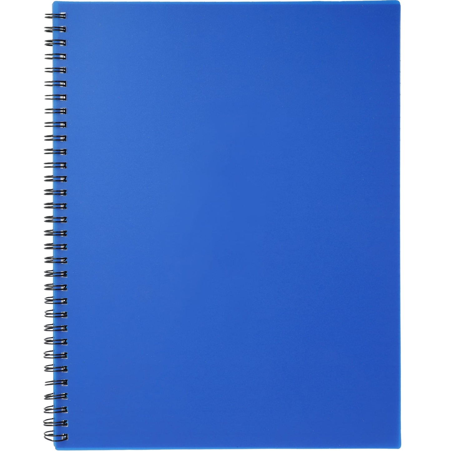 Front View of Blue 8.5" x 11" FSC® Mix Lg Business Spiral Notebook plain