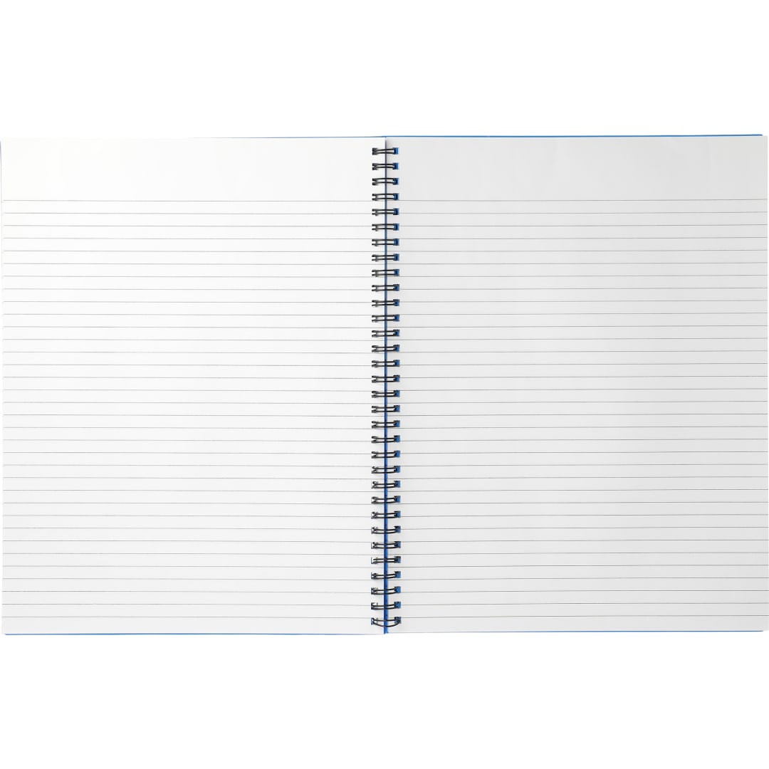 Front View of Blue 8.5" x 11" FSC® Mix Lg Business Spiral Notebook