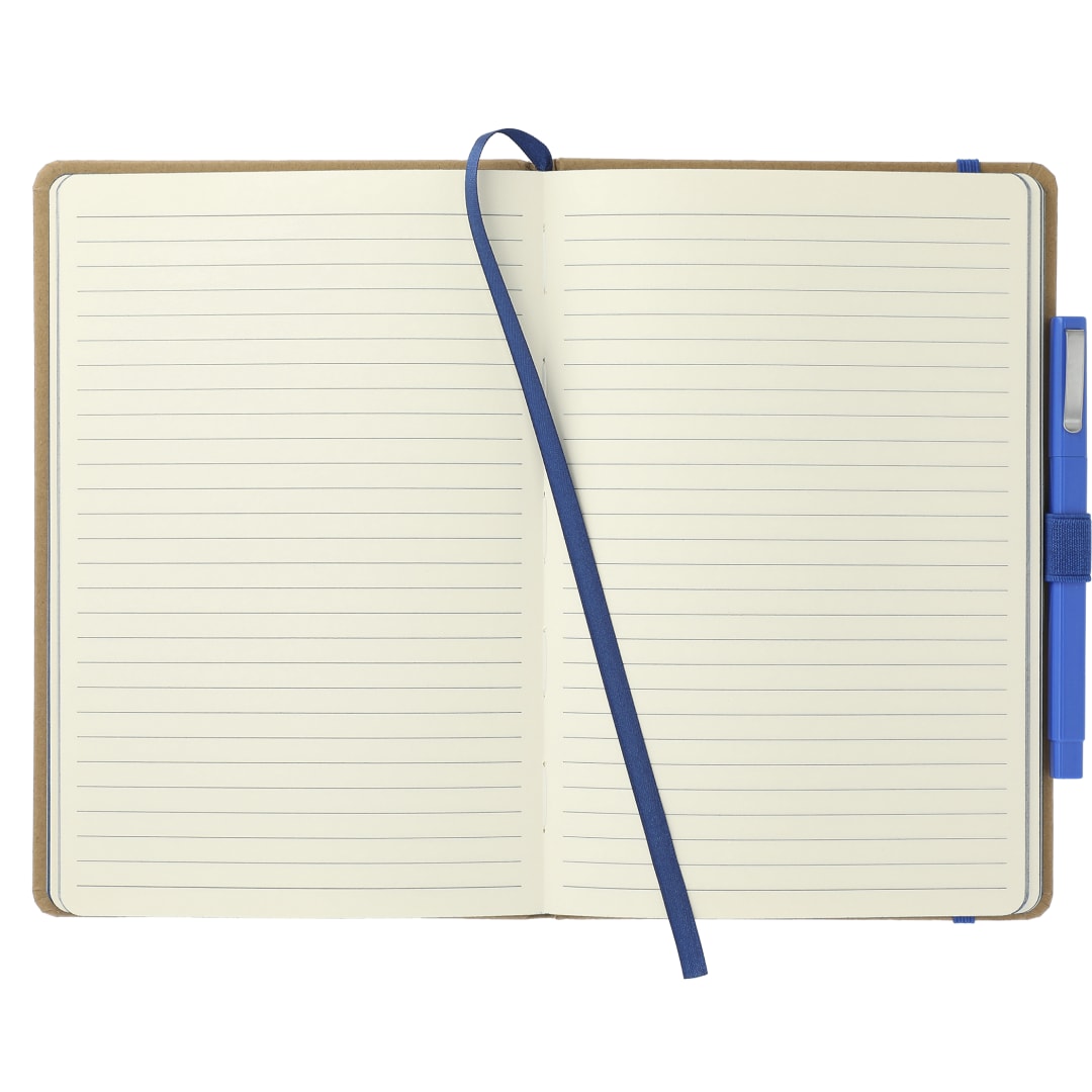 Front View of Blue Eco Color Bound Journal Bundle Set