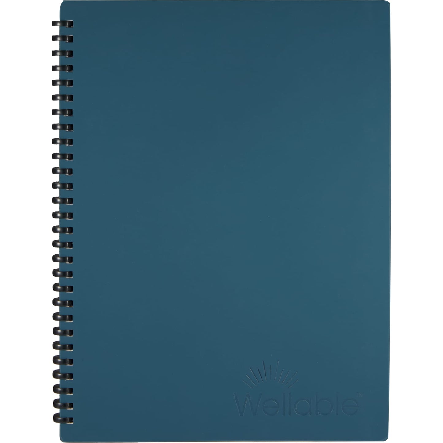 Front View of Blue Wellable™ Plan Well Undated Planner Journal plain