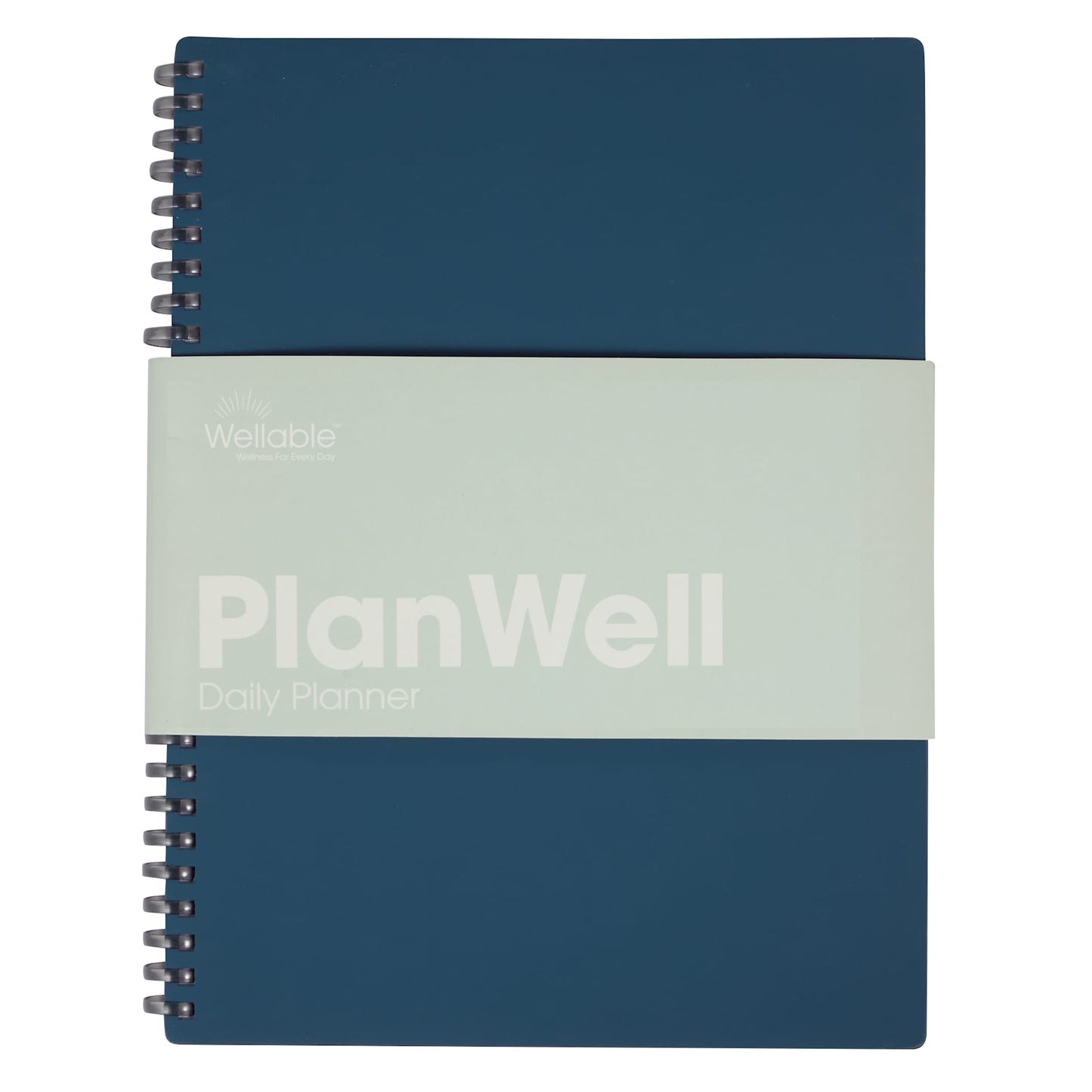 Front View of Blue Wellable™ Plan Well Undated Planner Journal plain