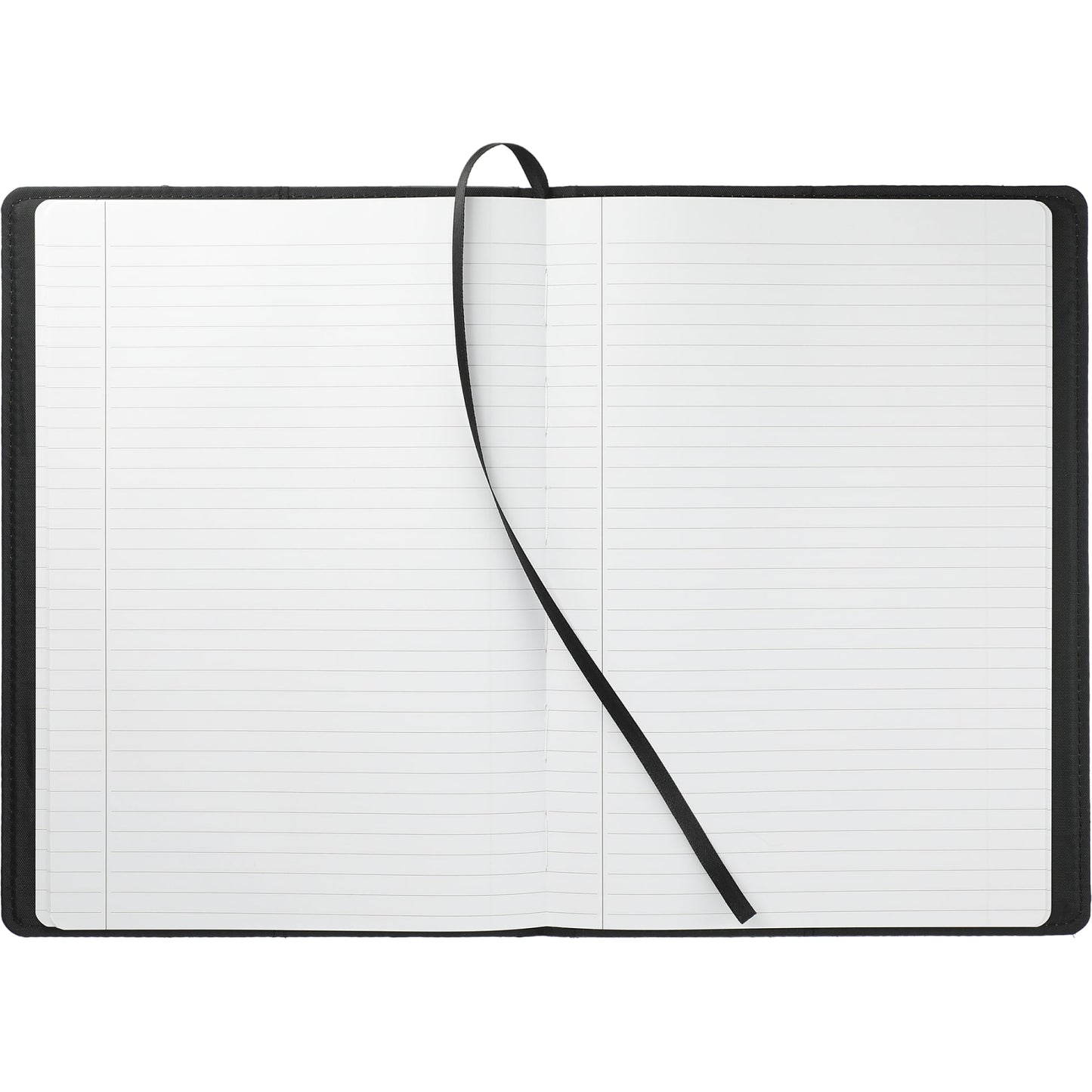 Front View of Gray 7" x 10" FSC® Mix Reclaim RPET Refillable Journal