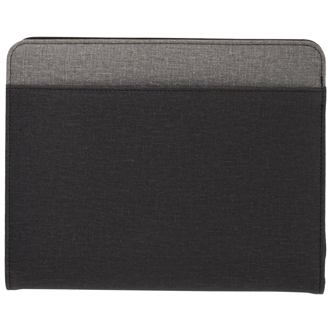 Front View of Gray Stockton 5000 mAh Wireless Charging Journal plain