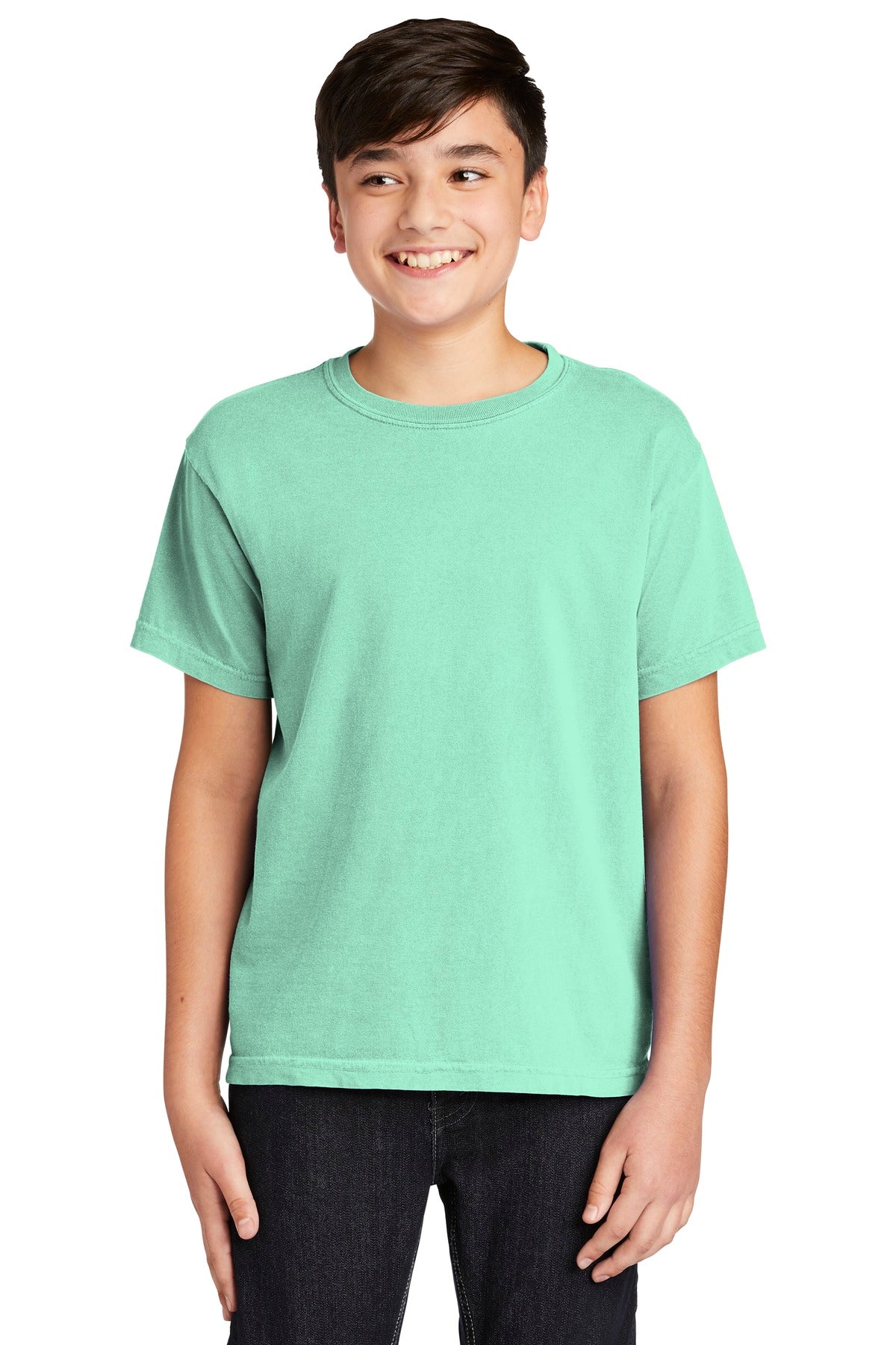 Front View of Island Reef COMFORT COLORS Youth Heavyweight Ring Spun Tee. 9018