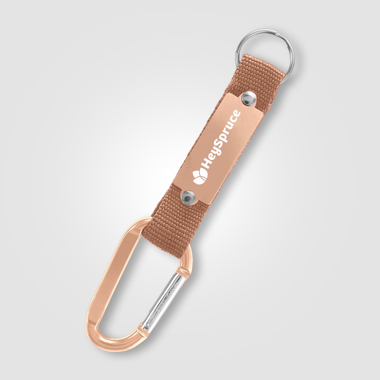 Gold (Product) Strap Happy Carabiner Keychain