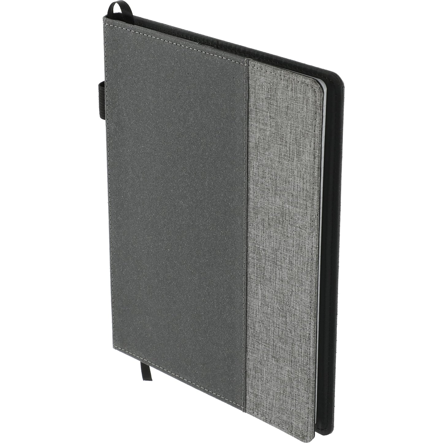 Gray 7" x 10" FSC® Mix Reclaim RPET Refillable Journal plain