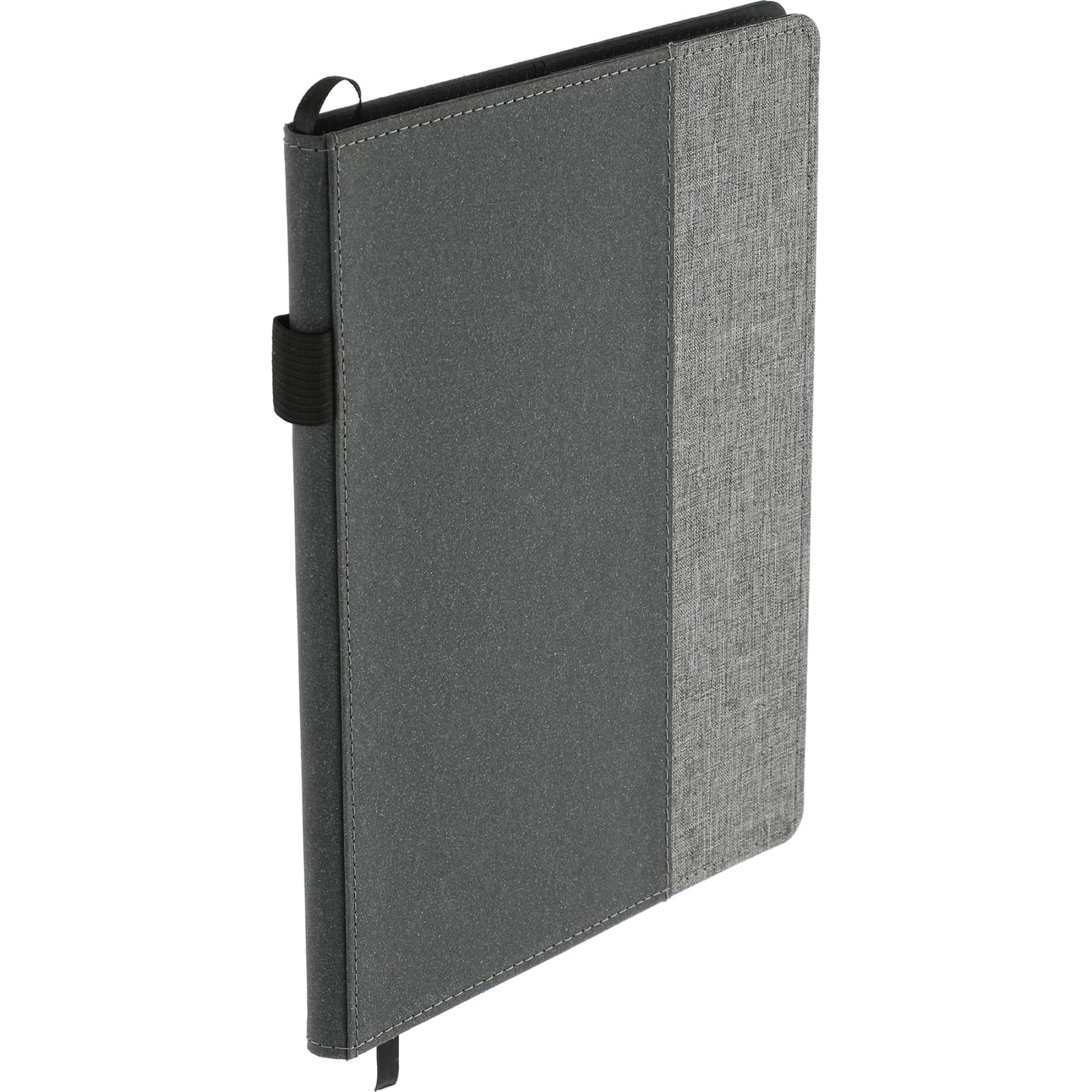 Gray 7" x 10" FSC® Mix Reclaim RPET Refillable Journal plain
