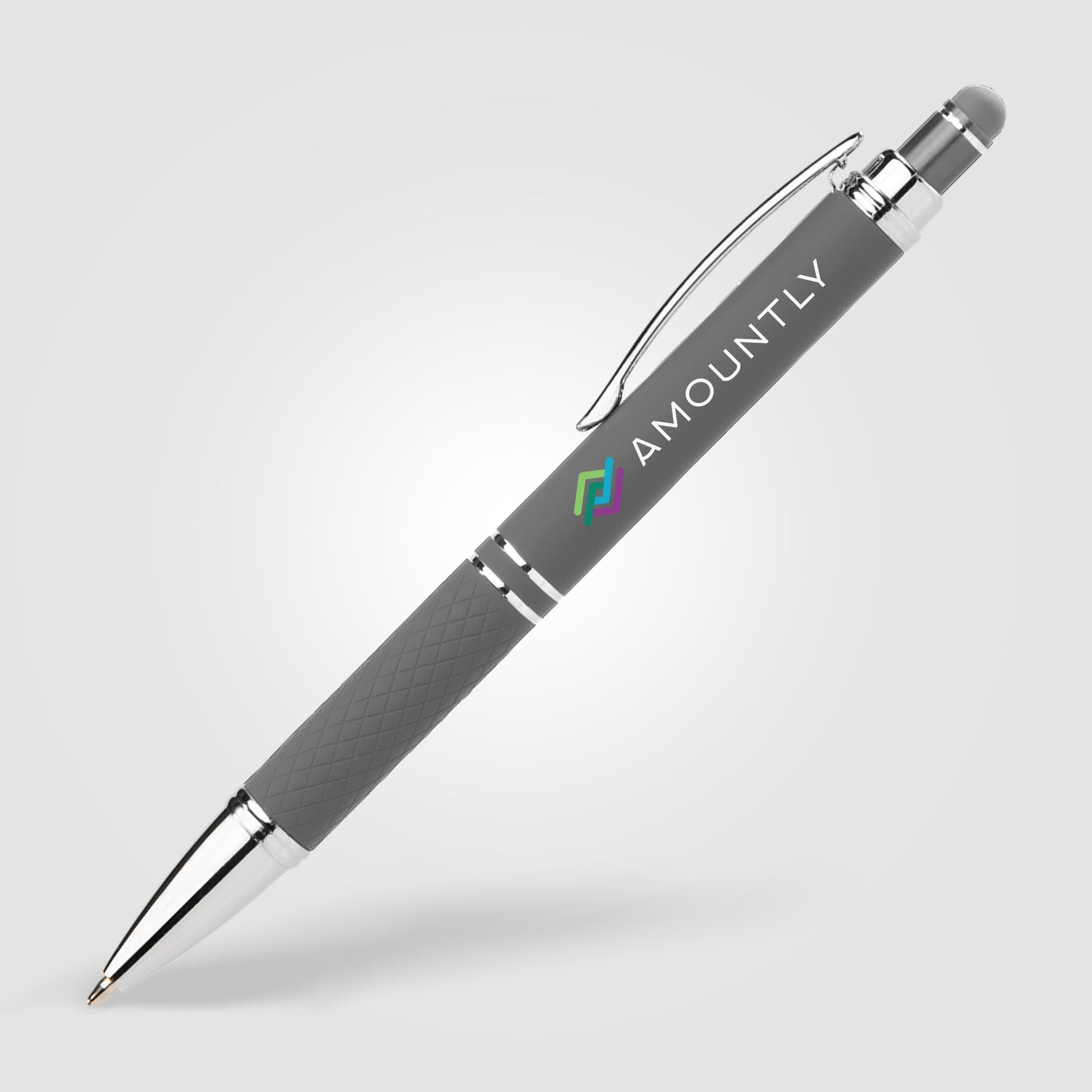 Gray (Barrel) Phoenix Softy Gel Pen w/ Stylus