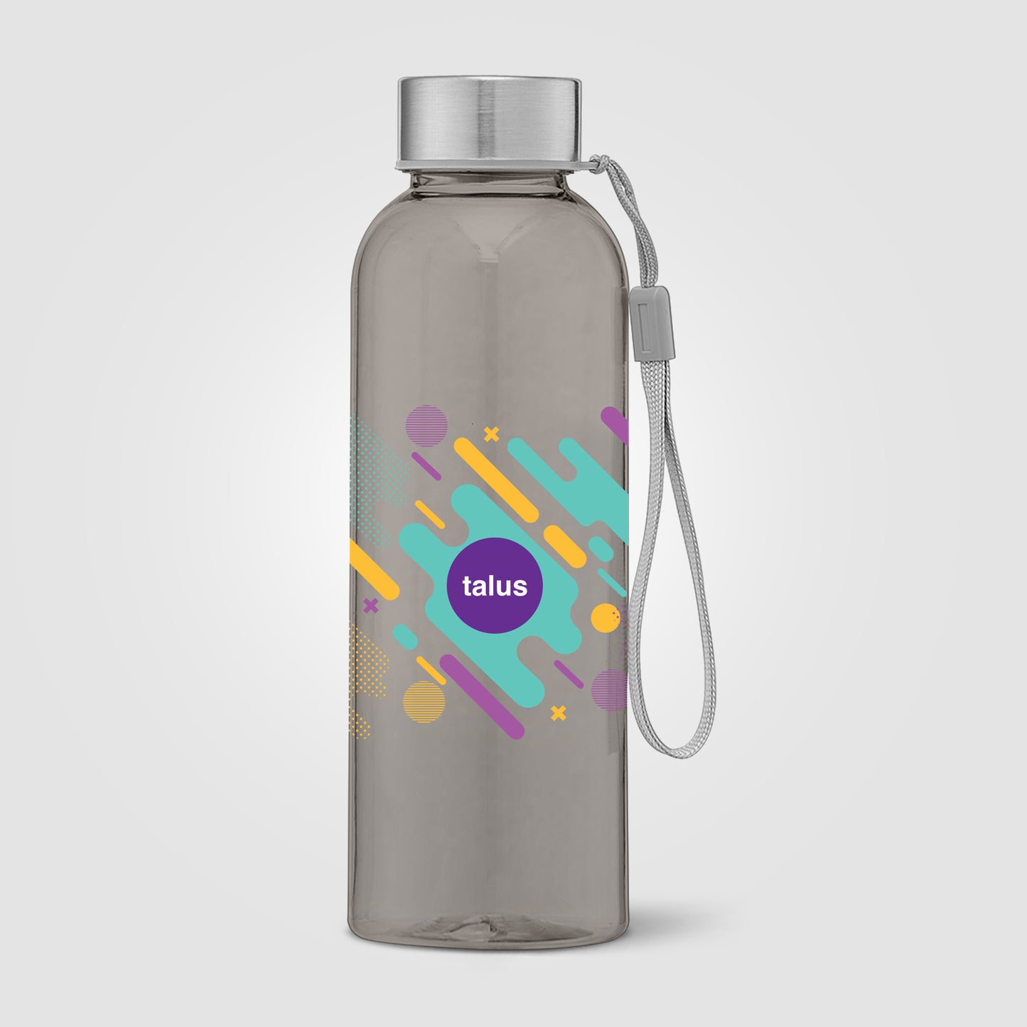 Gray (Product) Skye - 17 oz. RPET Water Bottle with Wrist Strap