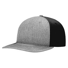 HEATHER GRAY/BLACK Richardson Twill Back Trucker Cap