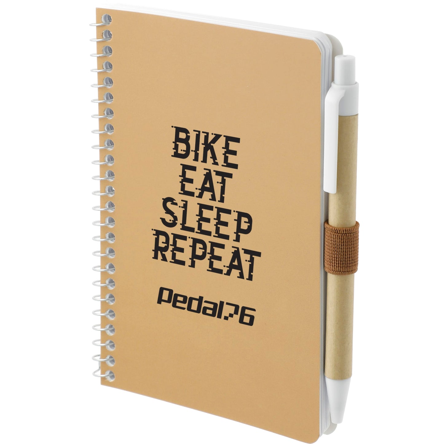 Natural 4" x 6" FSC® Mix Pocket Spiral Notebook with Pen