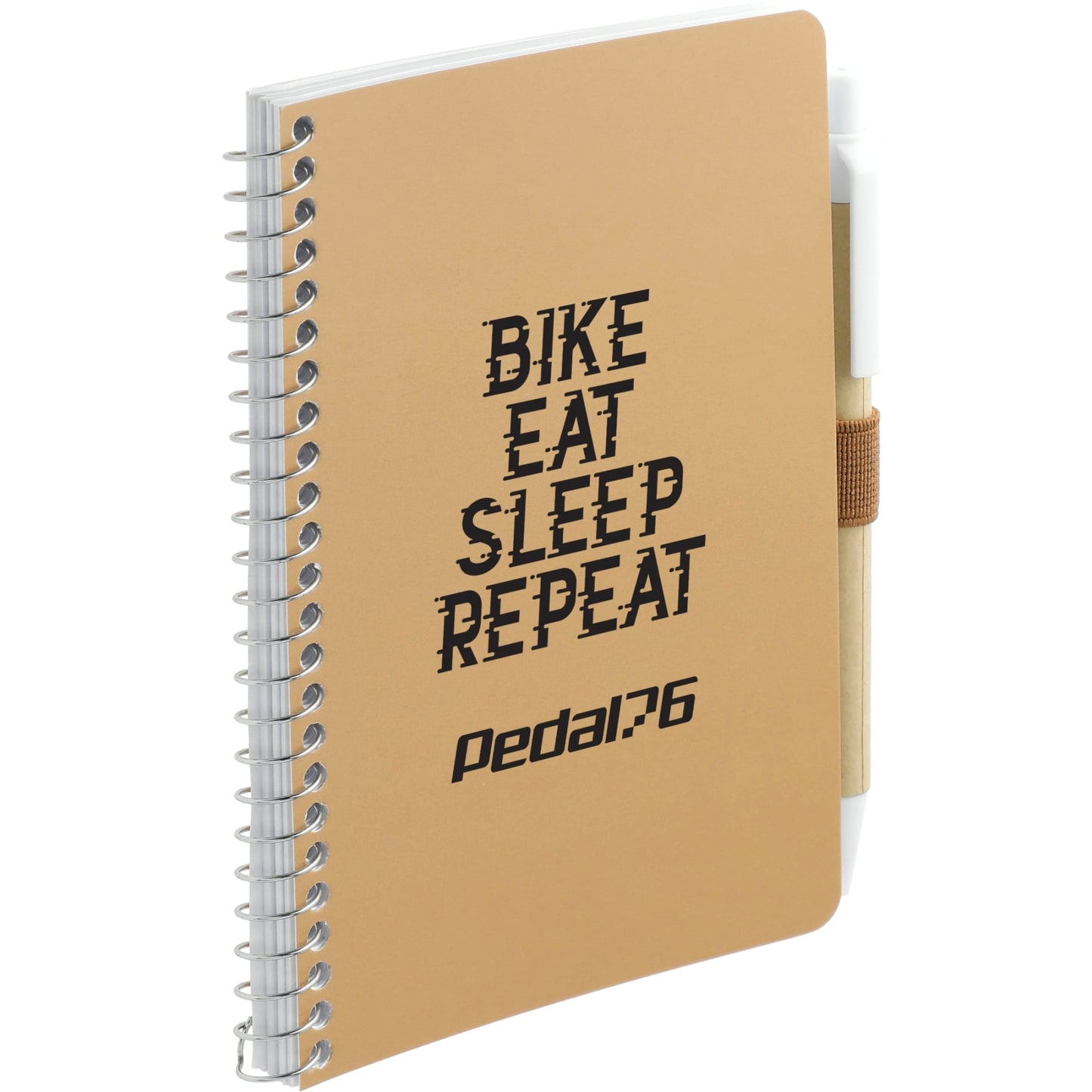 Natural 4" x 6" FSC® Mix Pocket Spiral Notebook with Pen