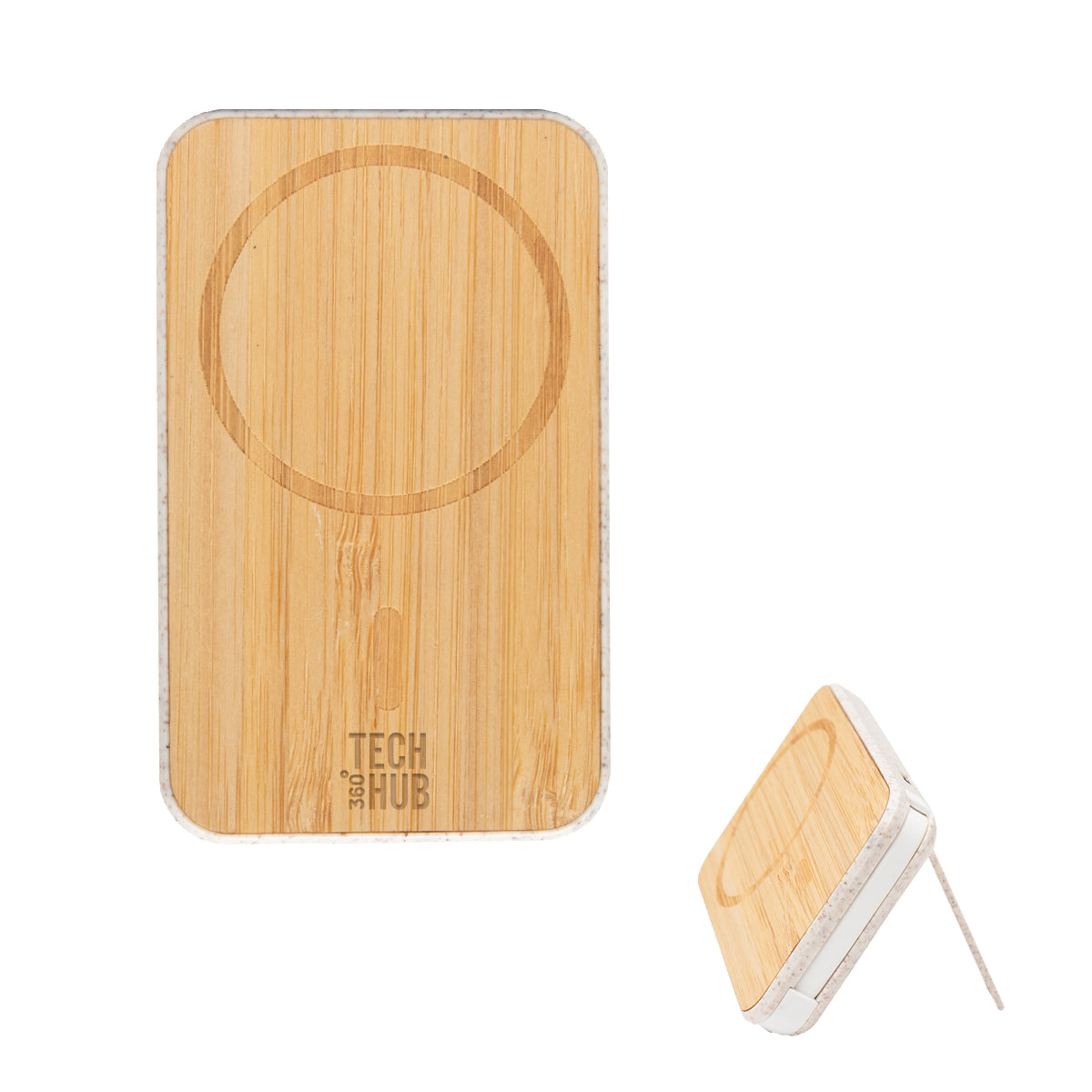 NATURAL Mag Max Bamboo Wireless Charger Power Bank grouped