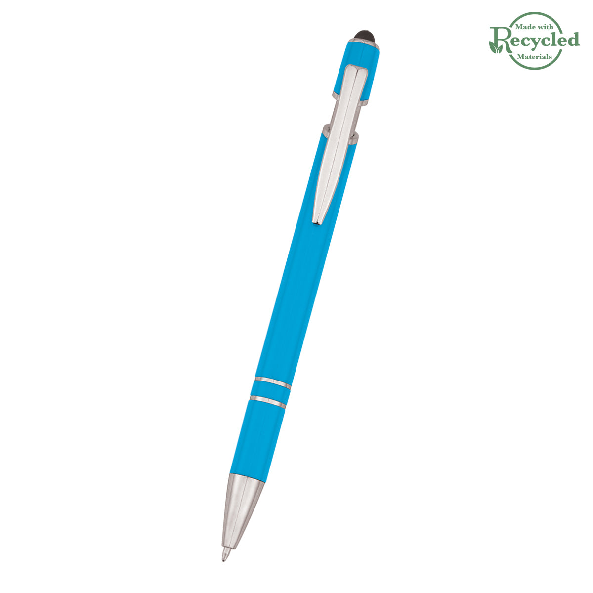 NEON BLUE ROSLIN INCLINE STYLUS PEN plain grouped