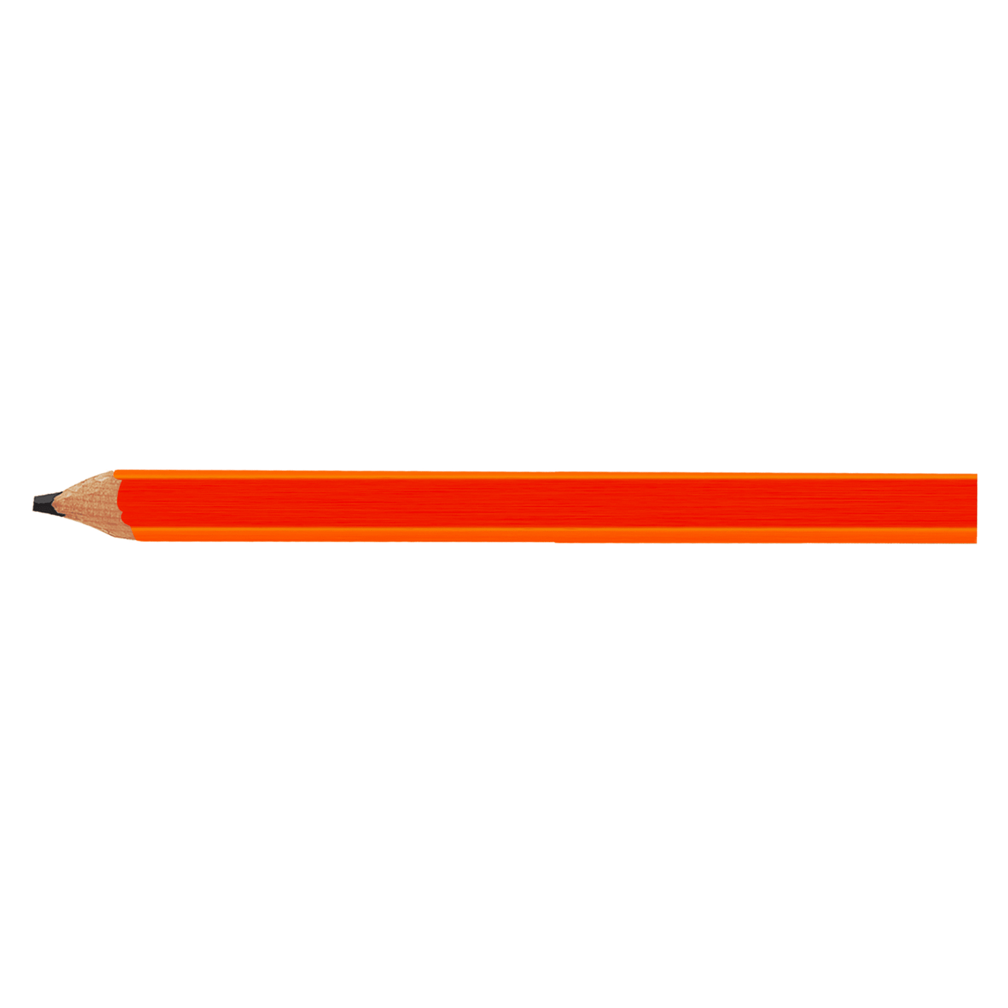 Orange (Barrel) Carpenter Pencil plain