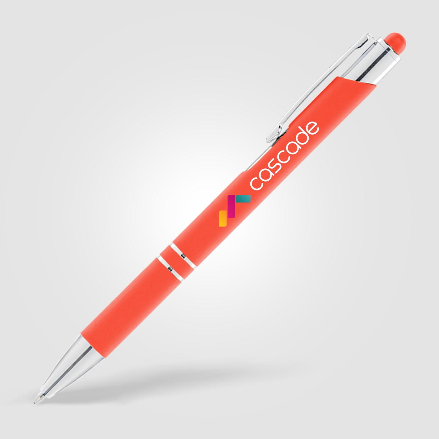 Orange (Barrel) Tres-Chic Softy w/ Stylus Top