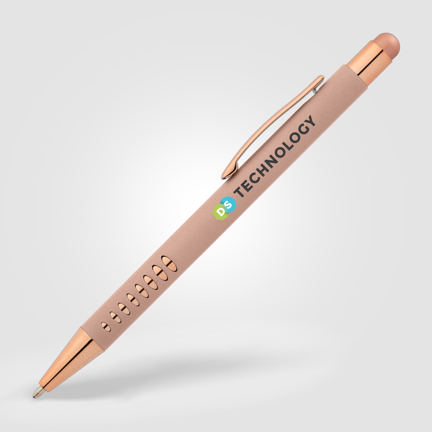 Pink (Barrel) Bowie Rose Gold Stylus Pen