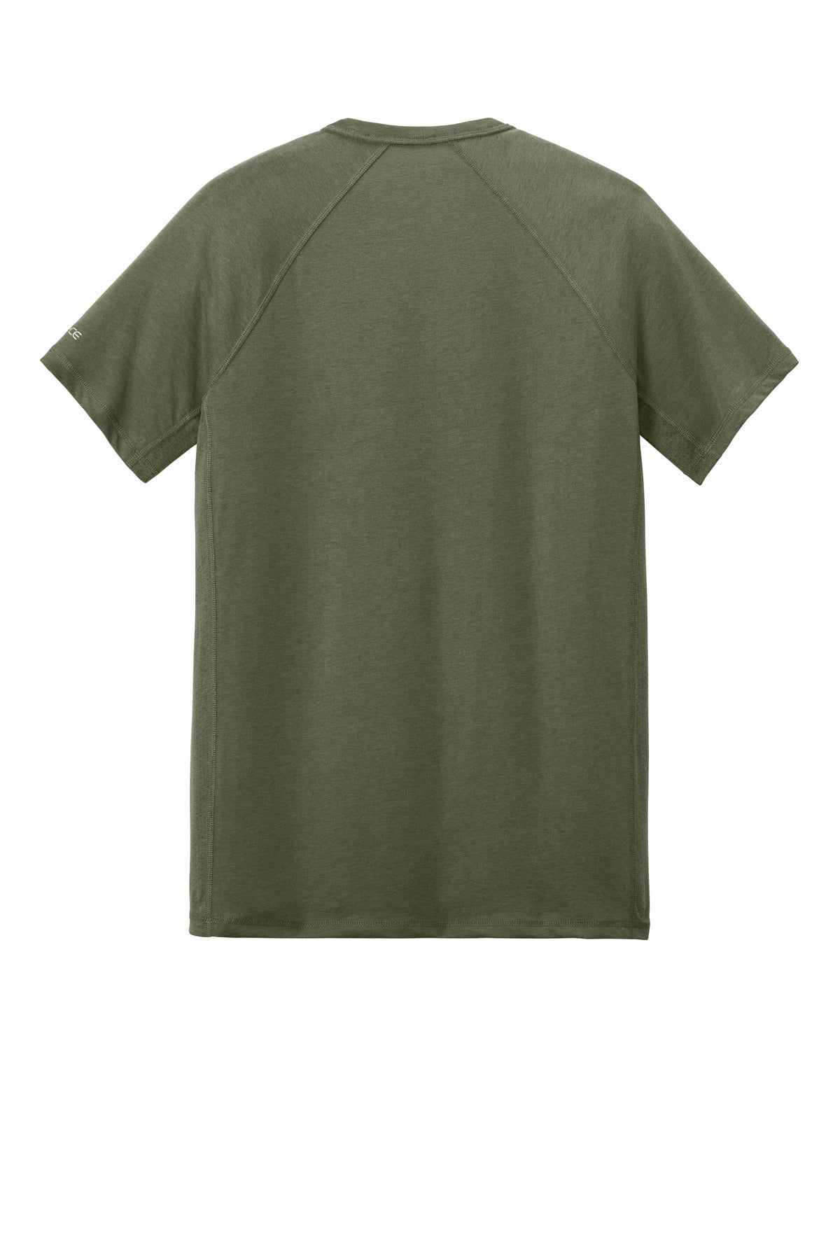 Rear View of BasilHthr Carhartt Force Short Sleeve Pocket T-Shirt CT106652