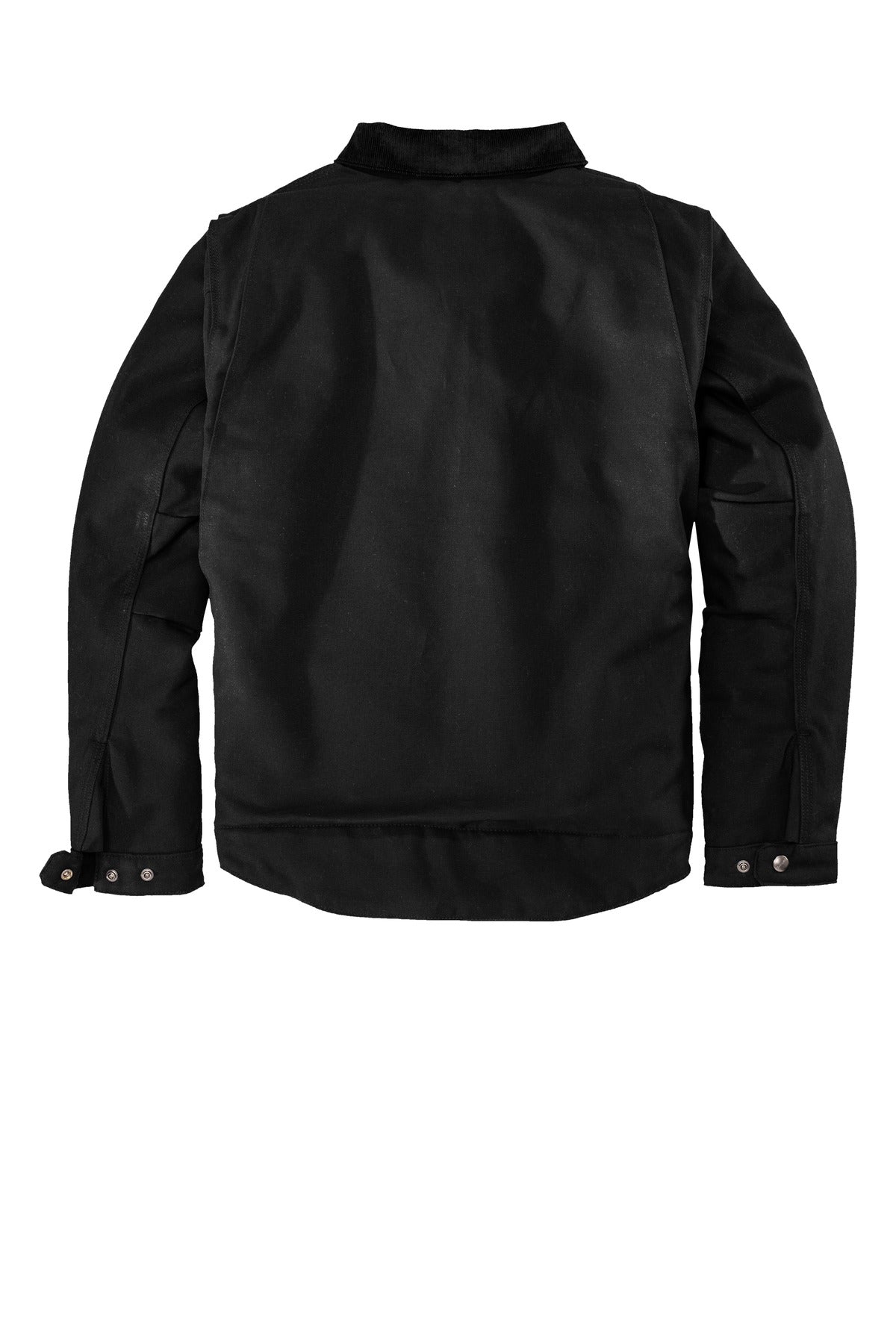 Rear View of Black Carhartt Duck Detroit Jacket CT103828