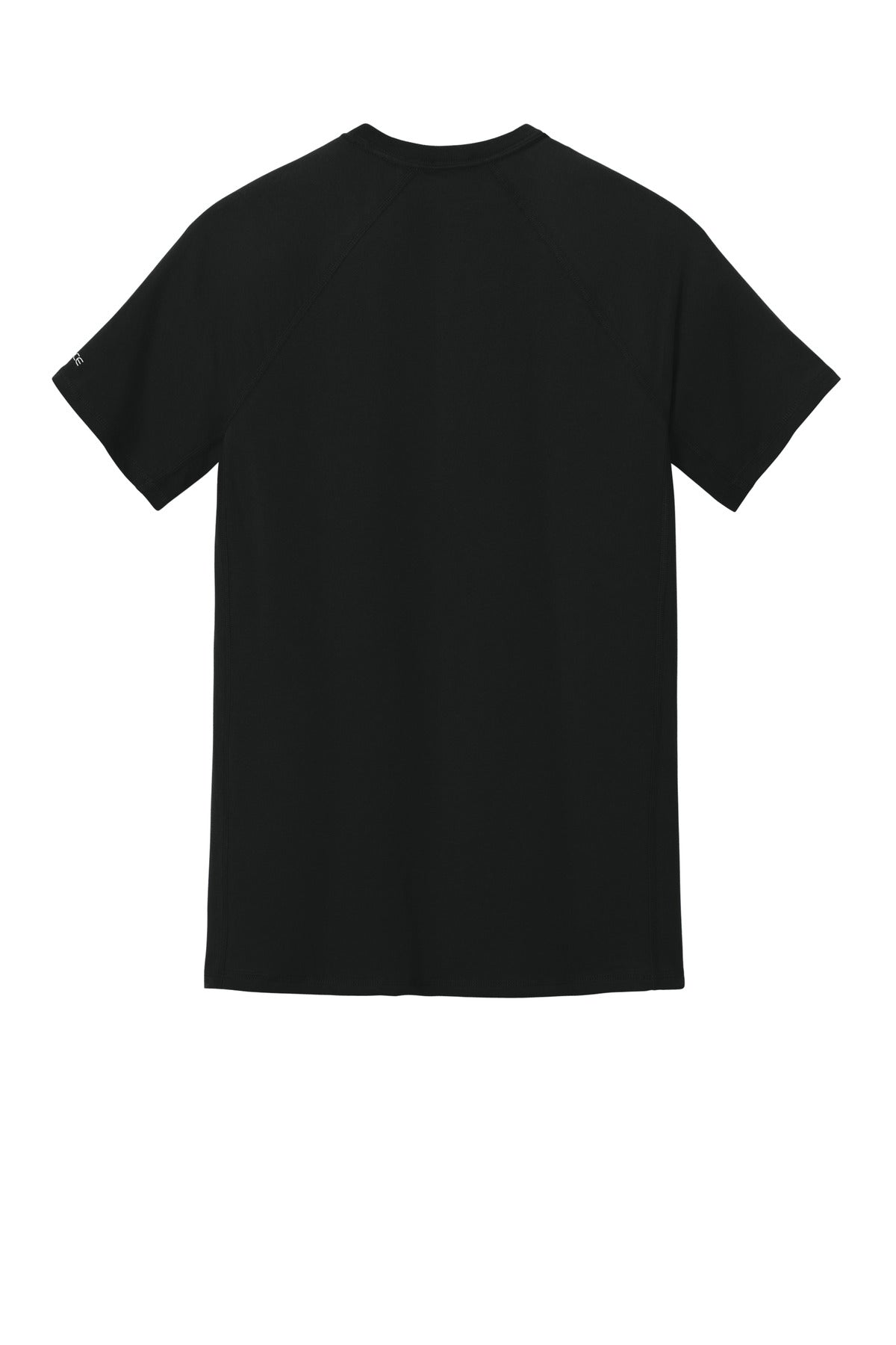 Rear View of Black Carhartt Force Short Sleeve Pocket T-Shirt CT106652