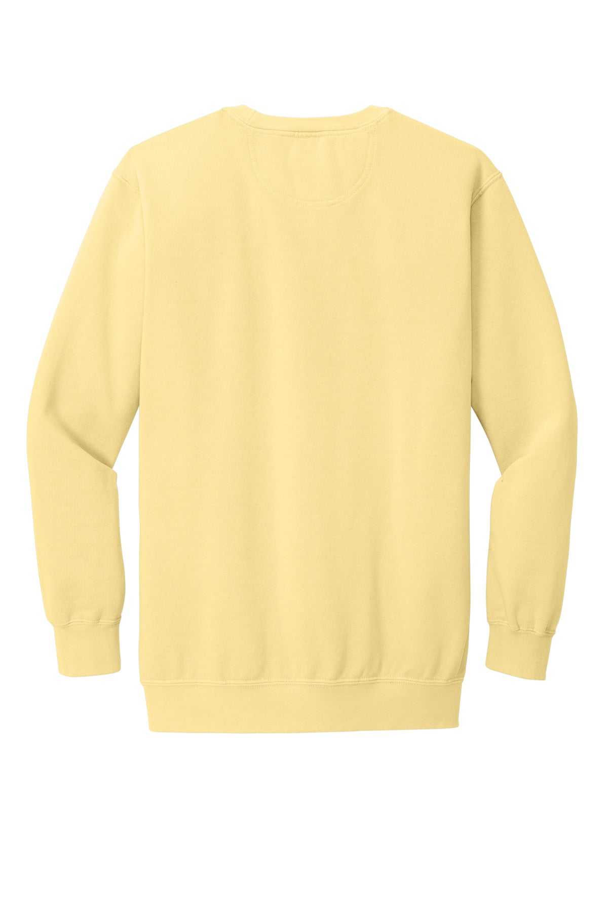 Rear View of Butter COMFORT COLORS Ring Spun Crewneck Sweatshirt. 1566