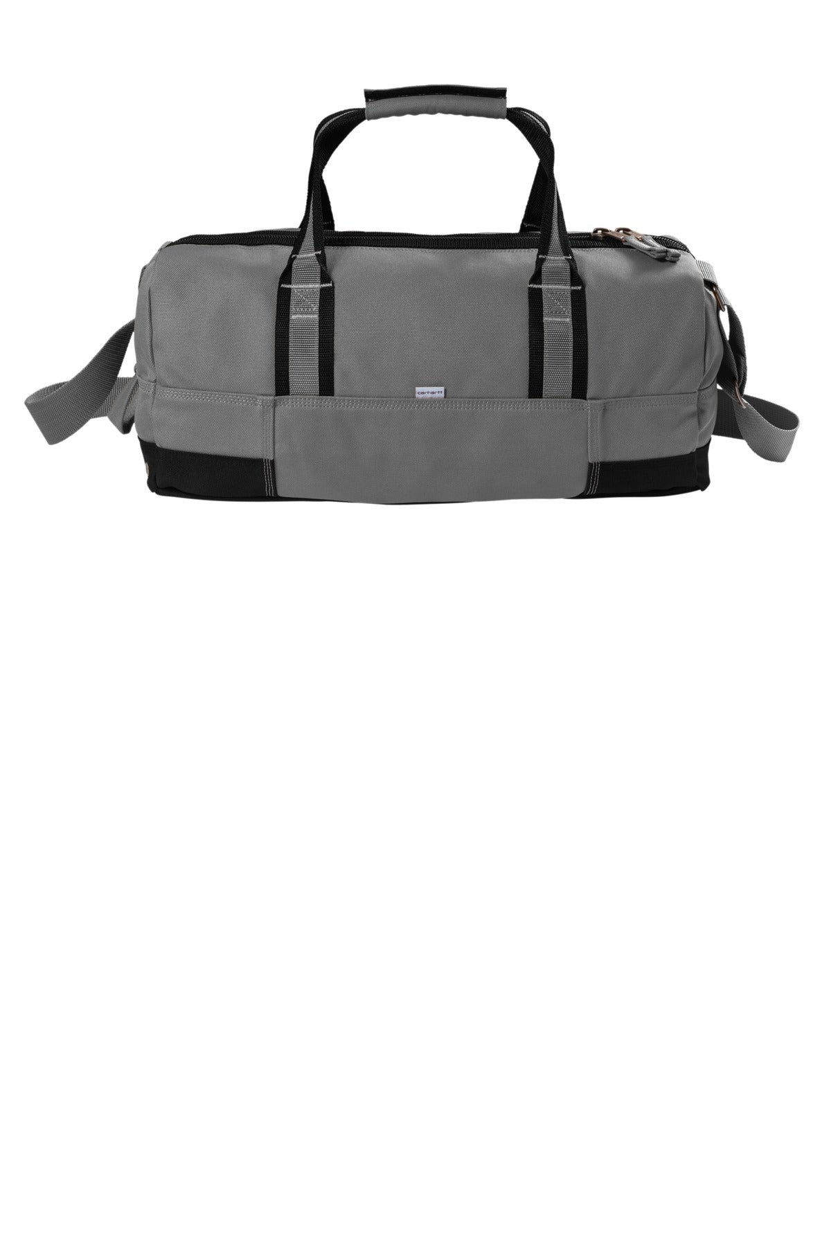 Rear View of Grey Carhartt Foundry Series 20" Duffel. CT89260209